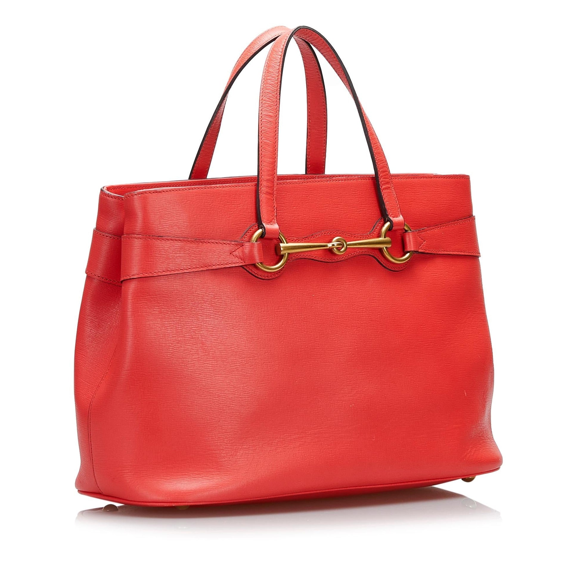 Gucci Bright Bit SHG-C0r3E5 Calf Orange Satchel Bag