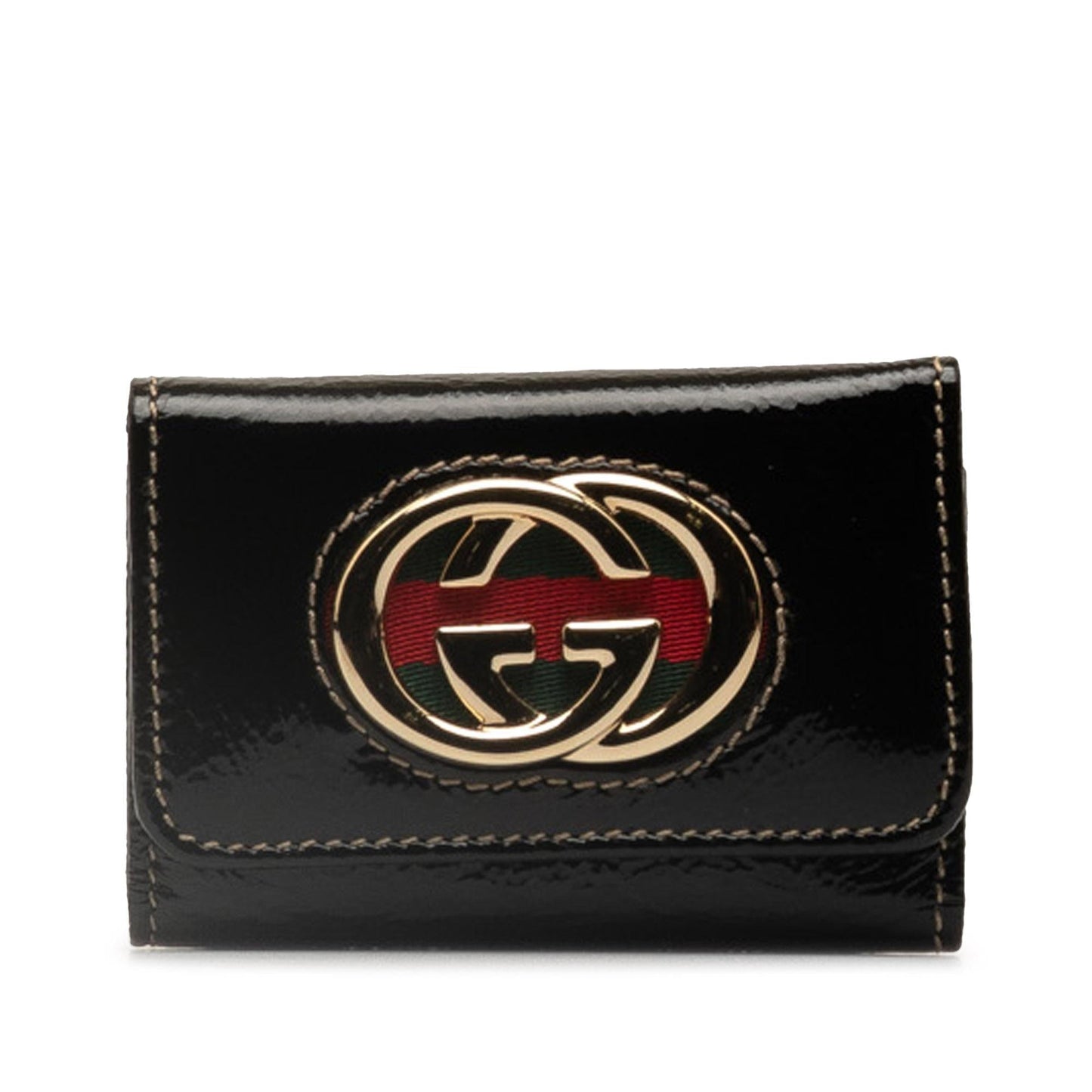 Gucci Britt Key Holder Leather Calf Black Accessory