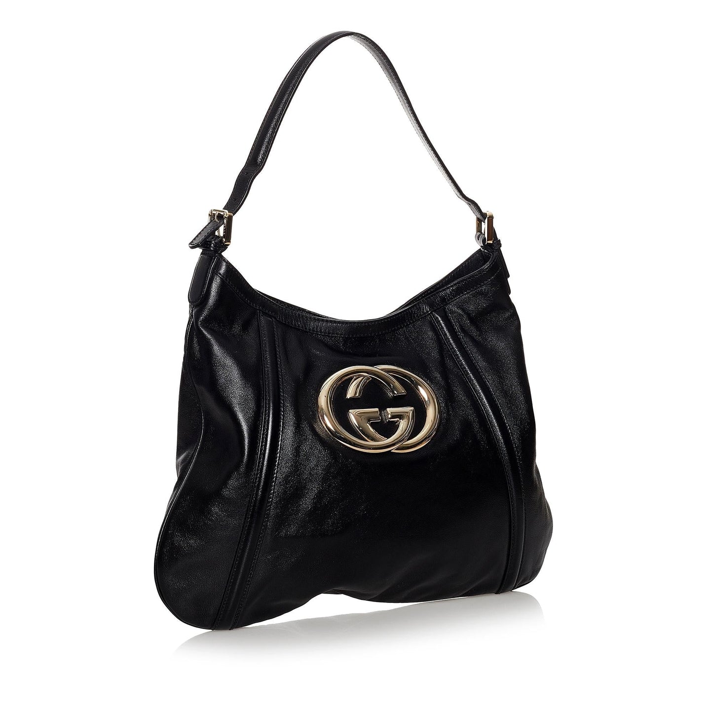 Gucci Britt SHG Leather Calf Black Shoulder Bag
