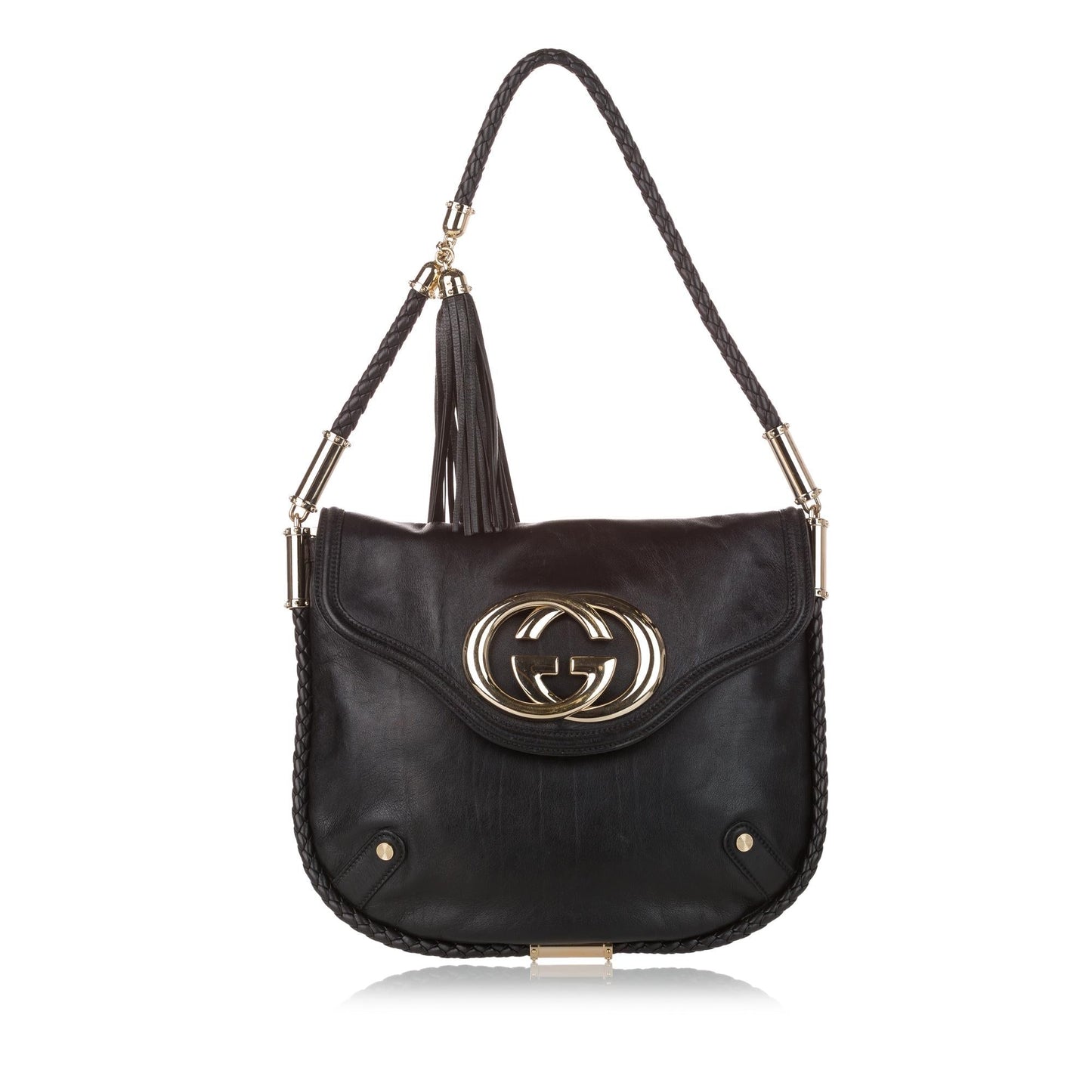 Gucci Britt SHG Leather Calf Brown Shoulder Bag