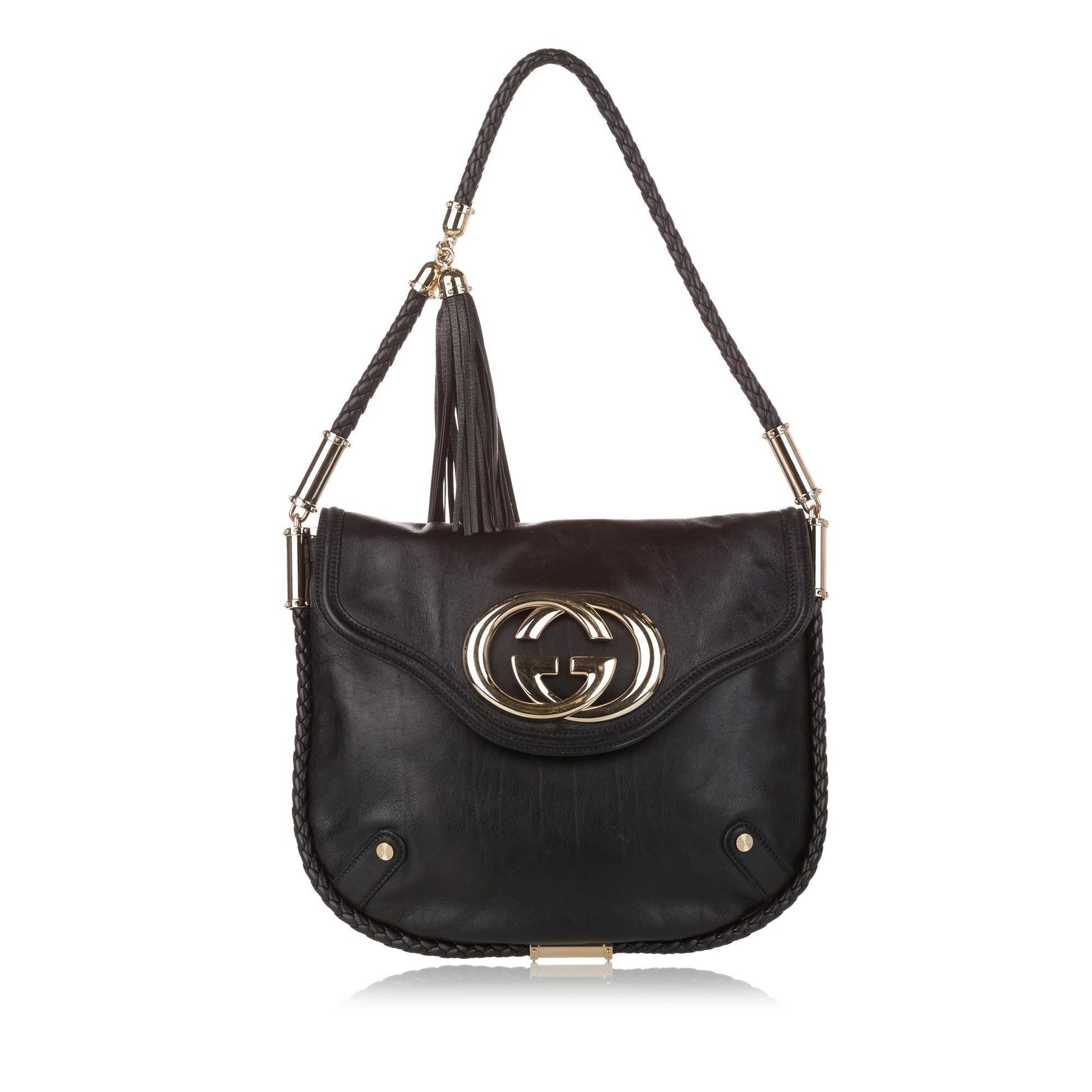 Gucci Britt SHG Leather Calf Brown Shoulder Bag