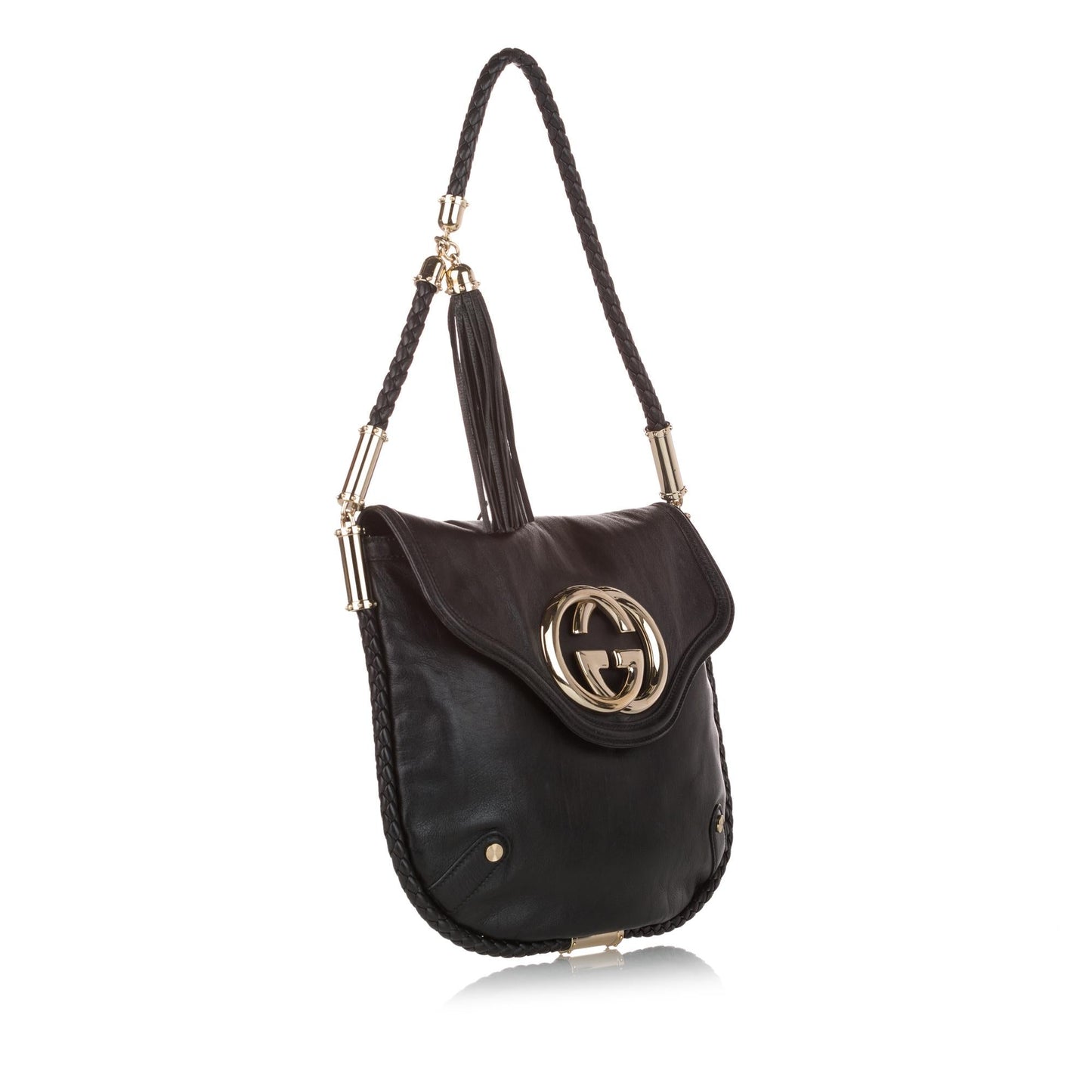 Gucci Britt SHG Leather Calf Brown Shoulder Bag