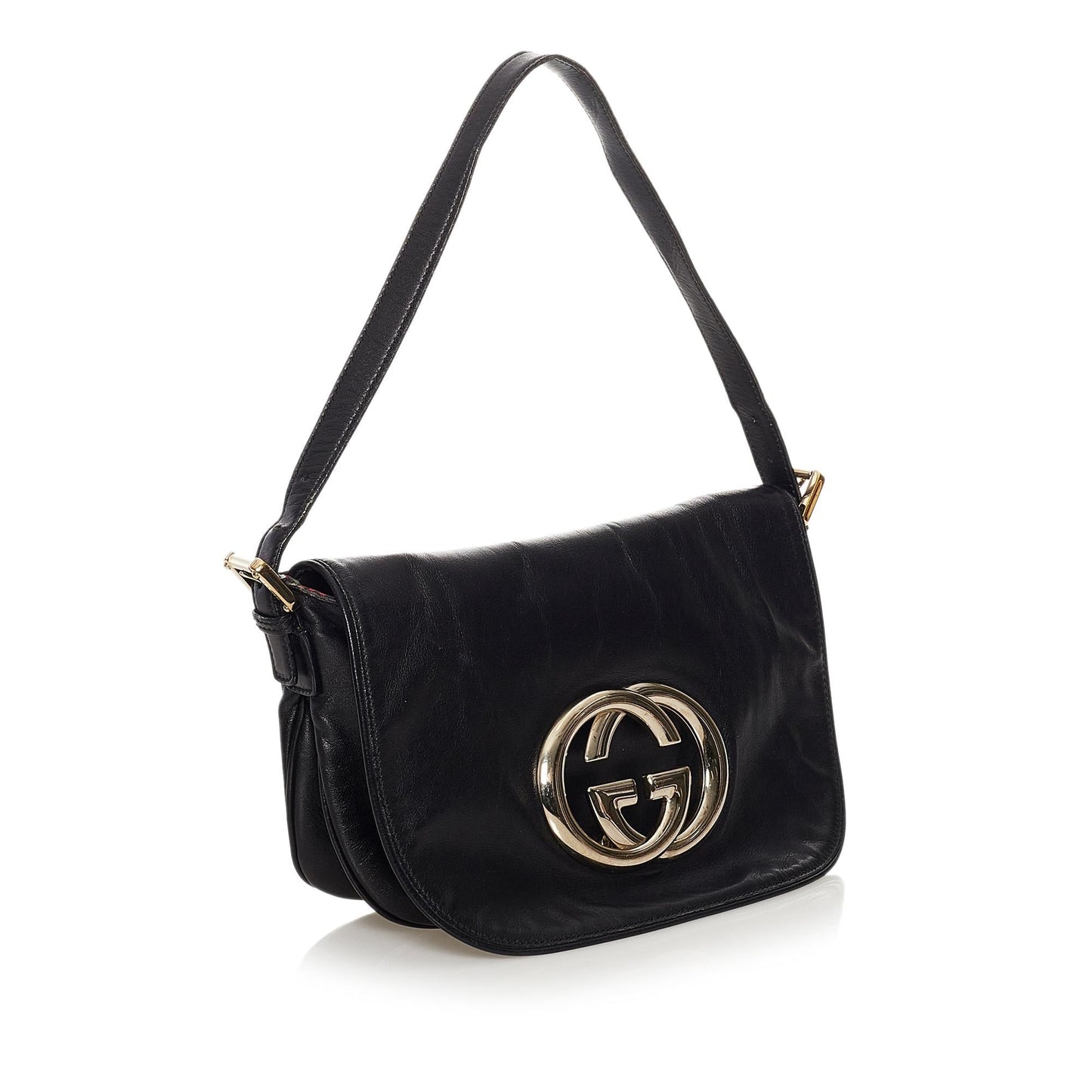 Gucci Britt SHG Leather Calf Black Shoulder Bag Bag Shg