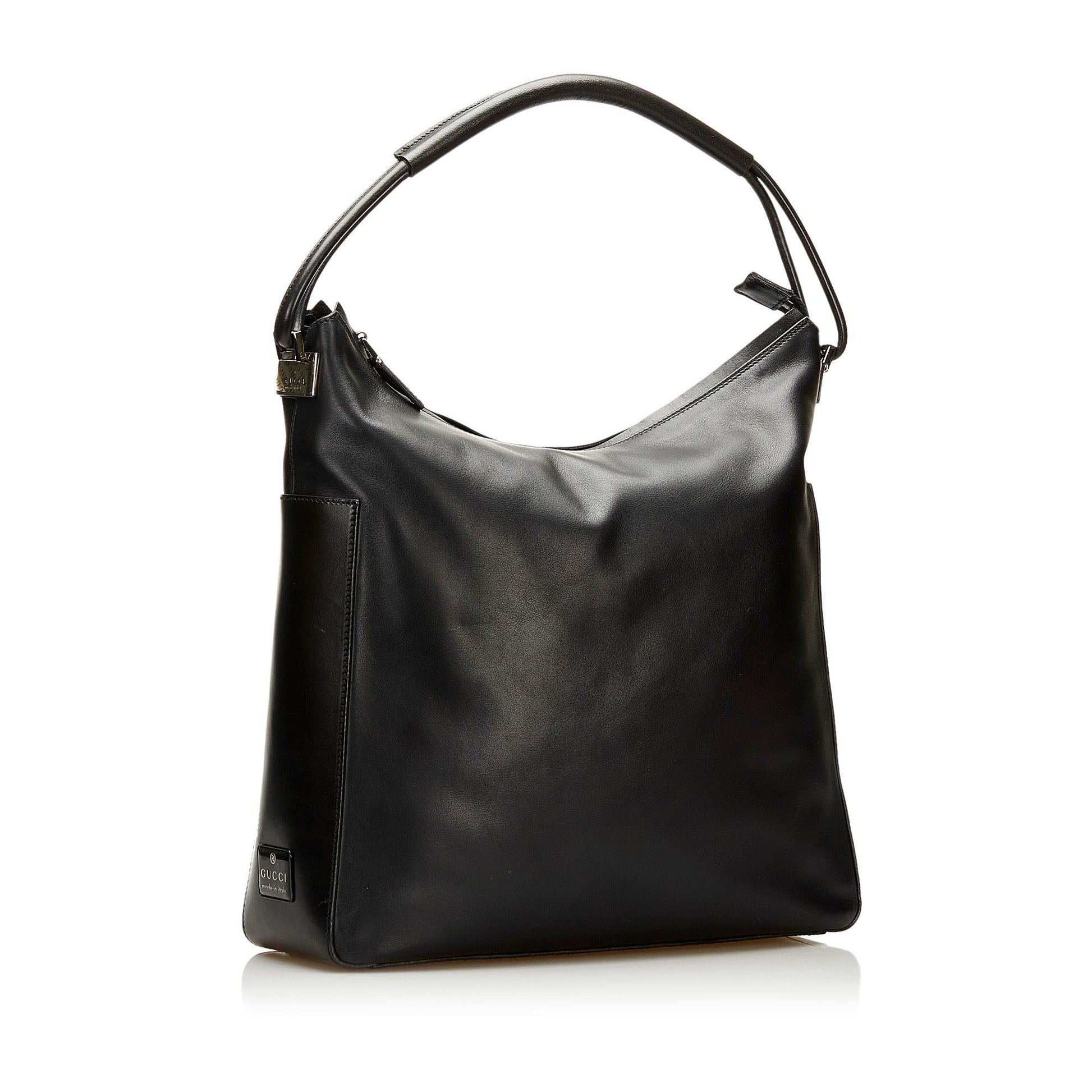 Gucci SHG Leather Calf Black Shoulder Bag Bag Shg