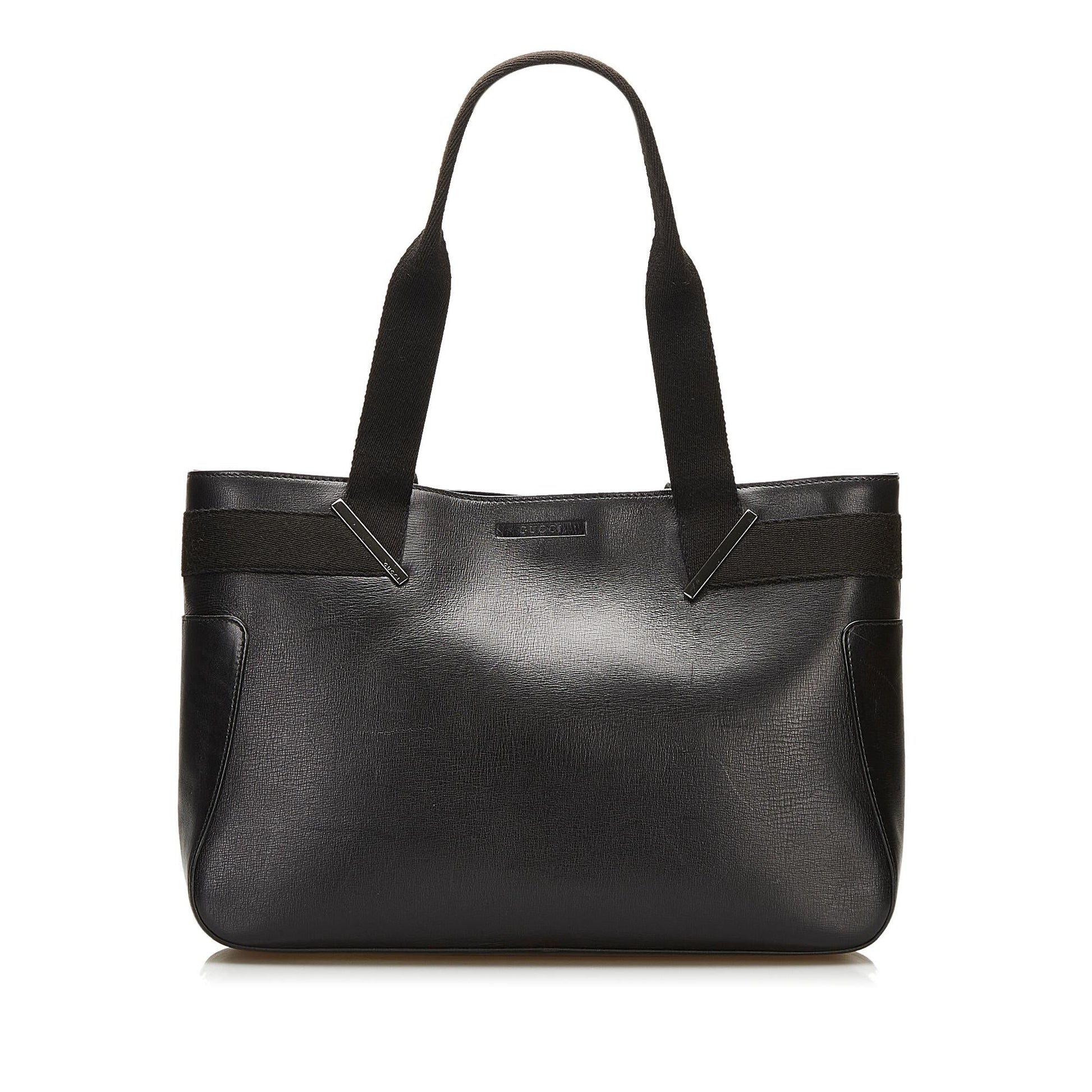 Gucci SHG Leather Calf Black Tote Bag Tote Shg