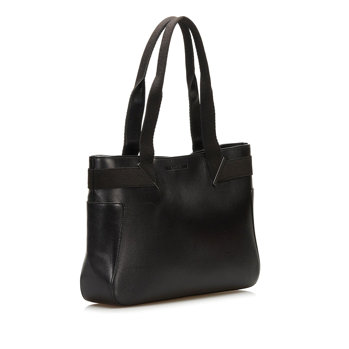 Gucci SHG Leather Calf Black Tote Bag Tote Shg