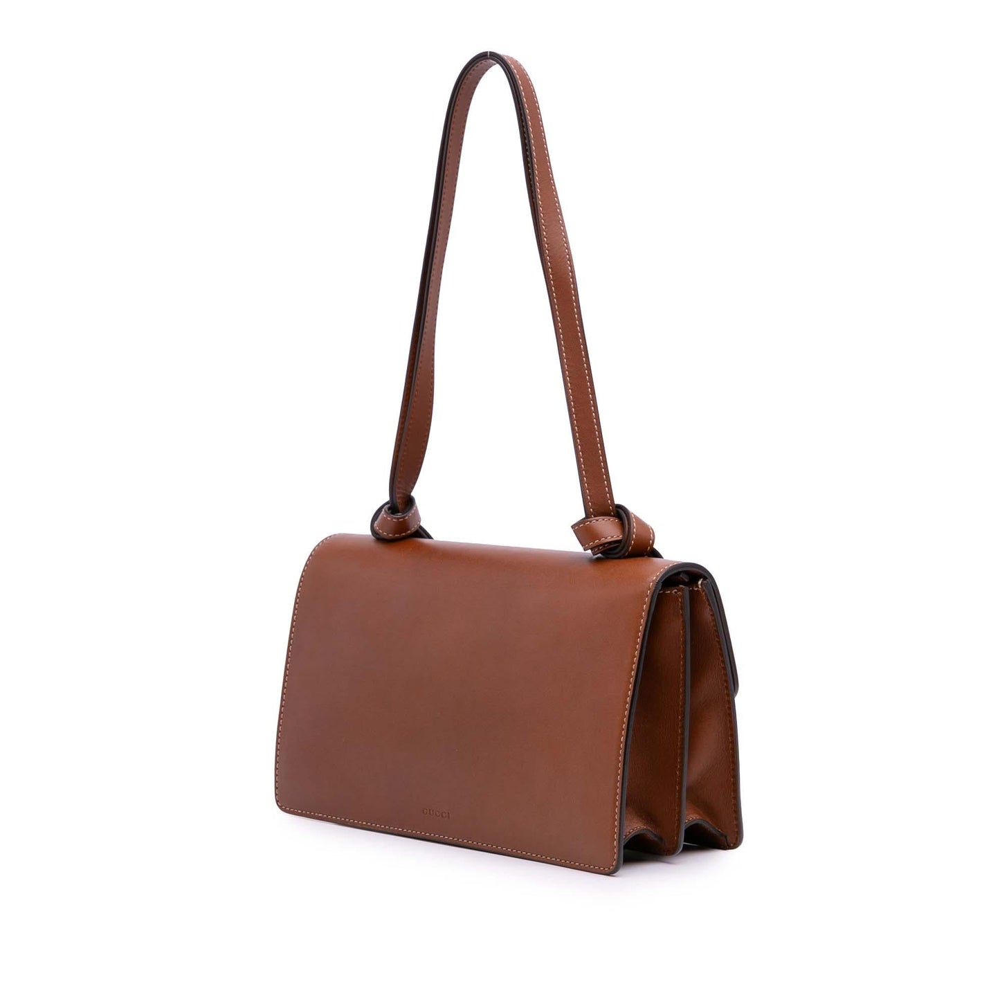 Gucci Animalier Calf Calfskin Brown Shoulder Bag
