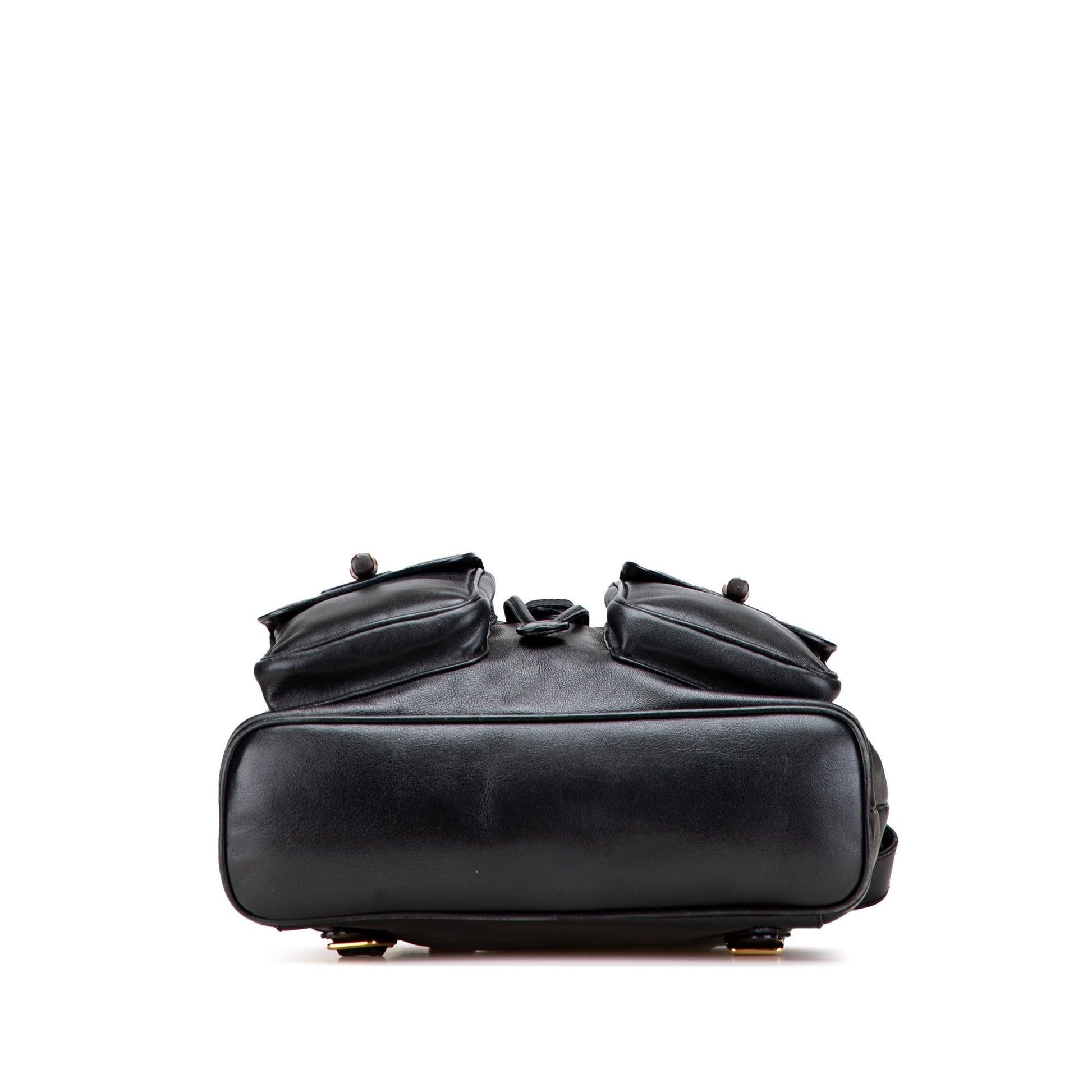 Gucci Bamboo Drawstring Backpack Calfskin Jewelry