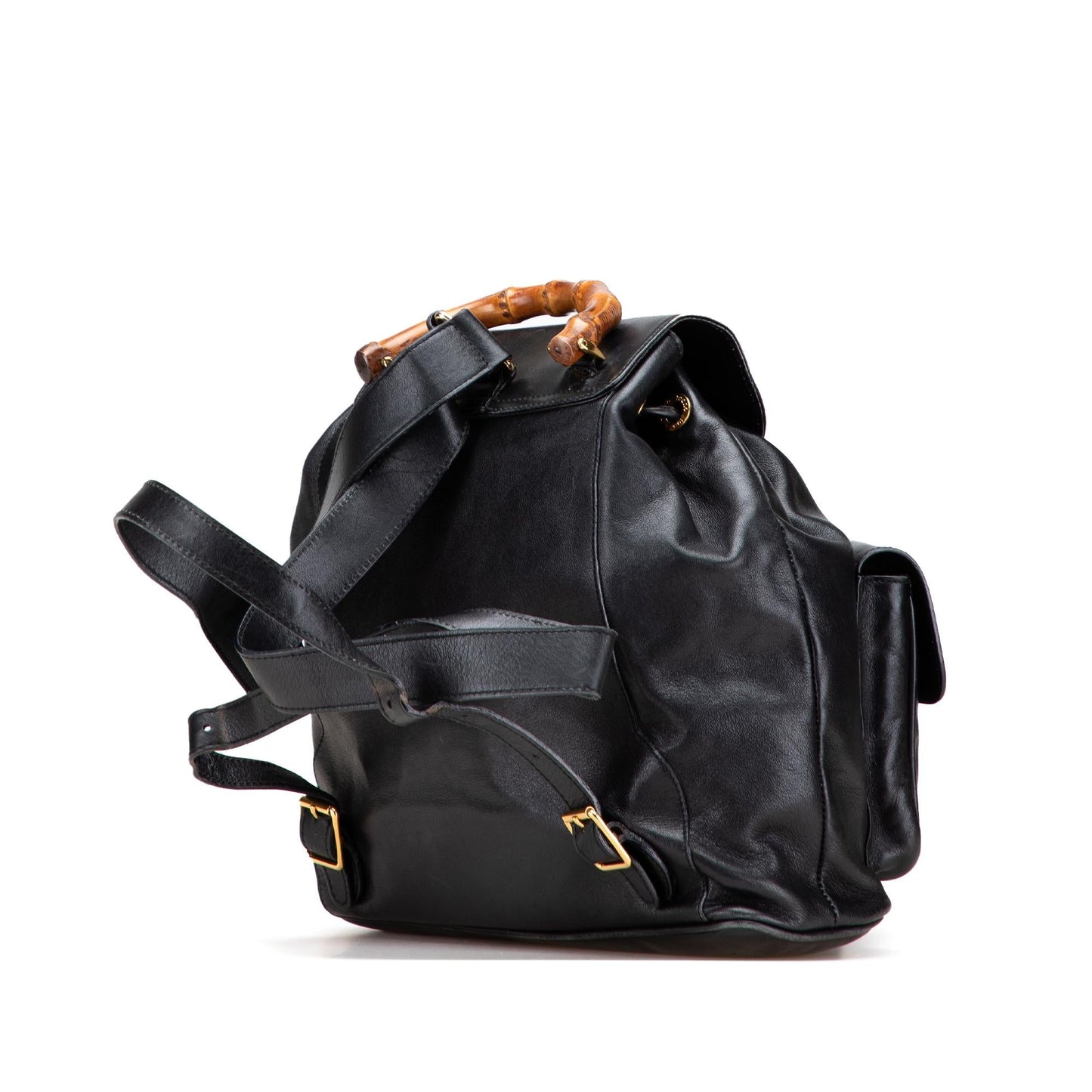 Gucci Bamboo Drawstring Backpack Calfskin Jewelry