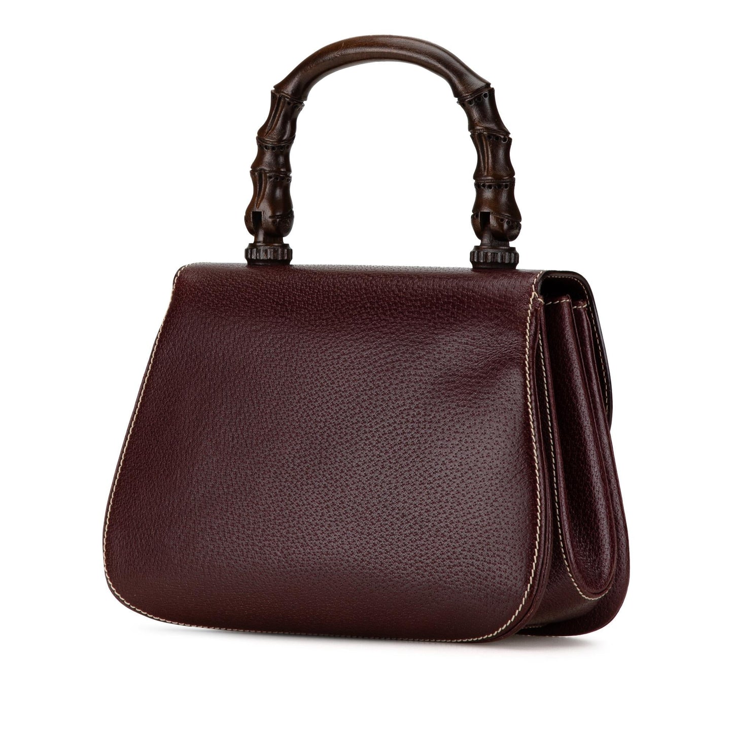Gucci Bamboo SHG-m3eCxo Calf Calfskin Red Satchel Bag