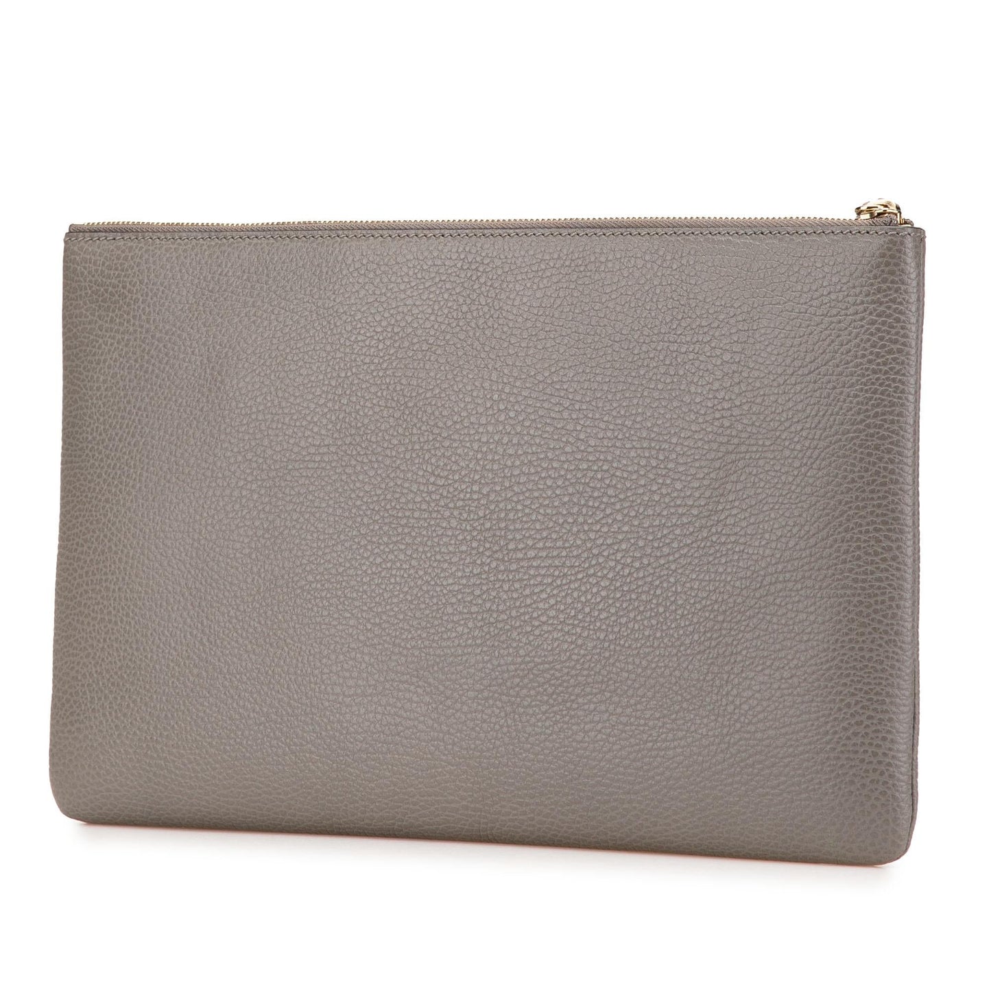 Gucci Bamboo Tassel Calf Calfskin Grey Clutch Bag
