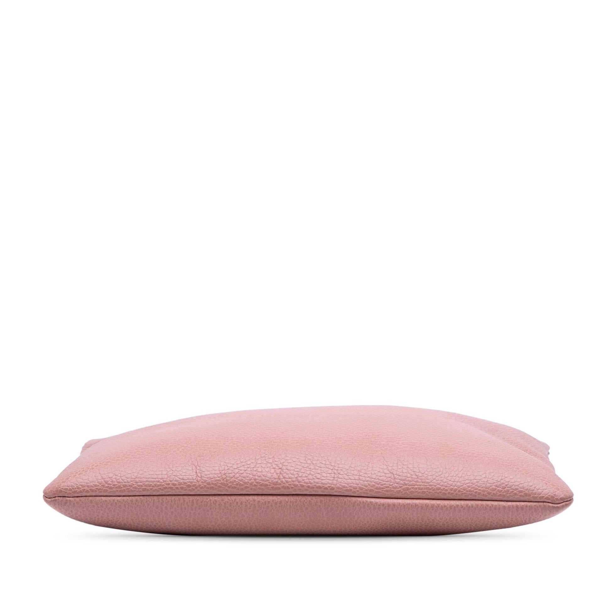 Gucci Bamboo Tassel Calf Calfskin Pink Clutch Bag Clutch 6