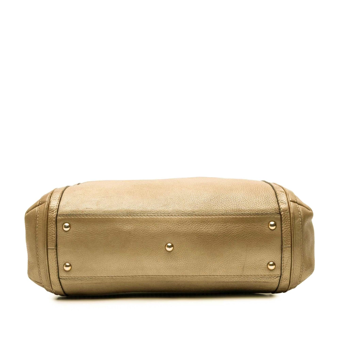 Gucci Bella Calf Calfskin Gold Satchel Bag Satchel 2