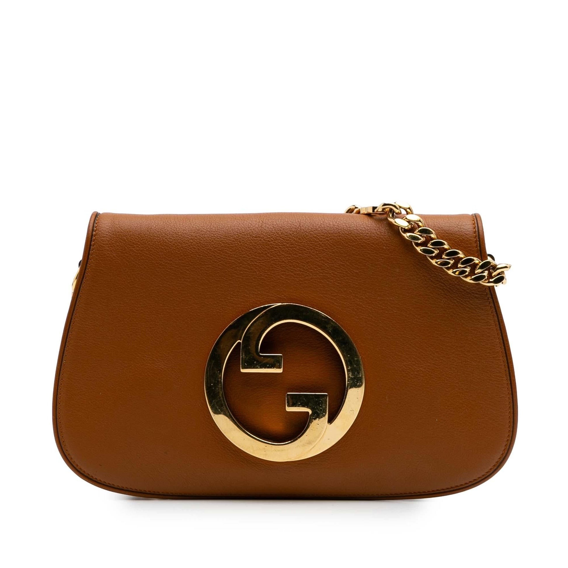 Gucci Blondie Calf Calfskin Brown Chain Satchel Bag Satchel 3