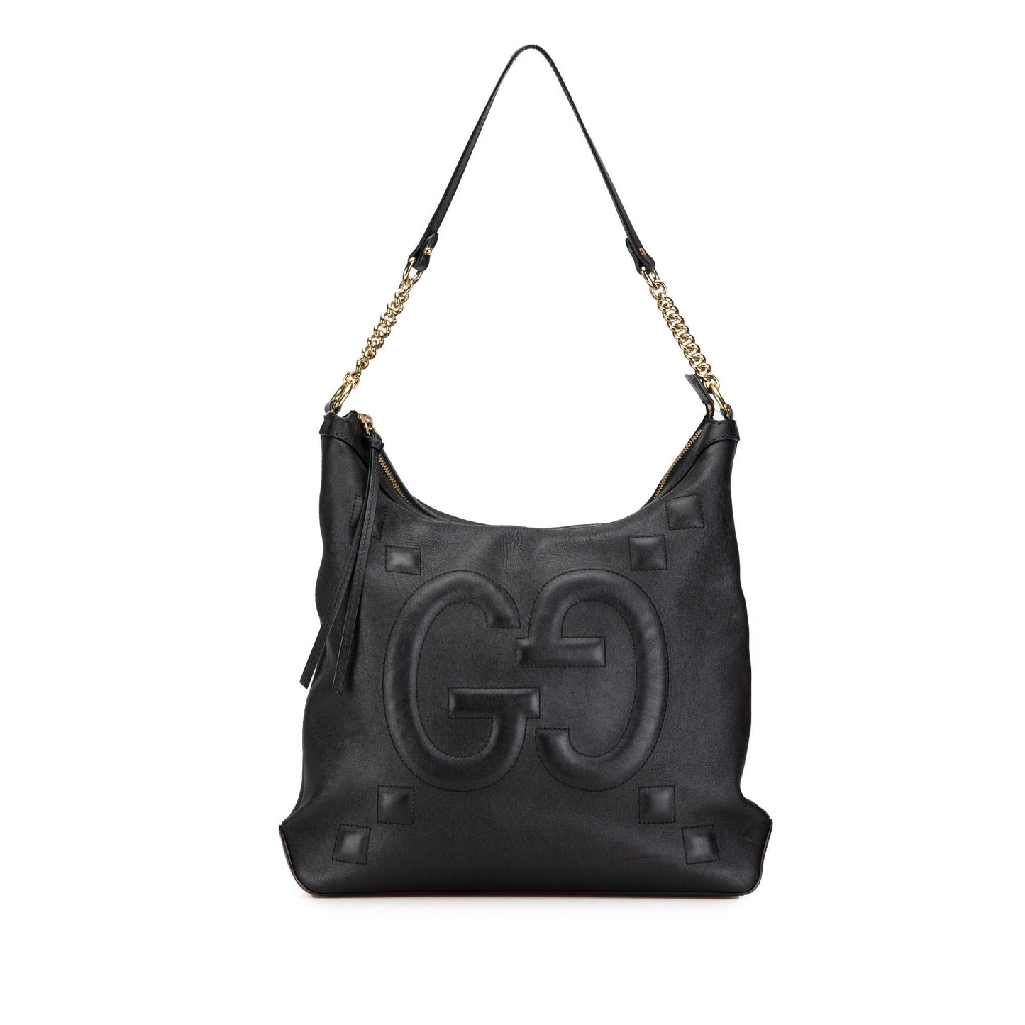 Gucci GG Apollo Calf Calfskin Black Shoulder Bag