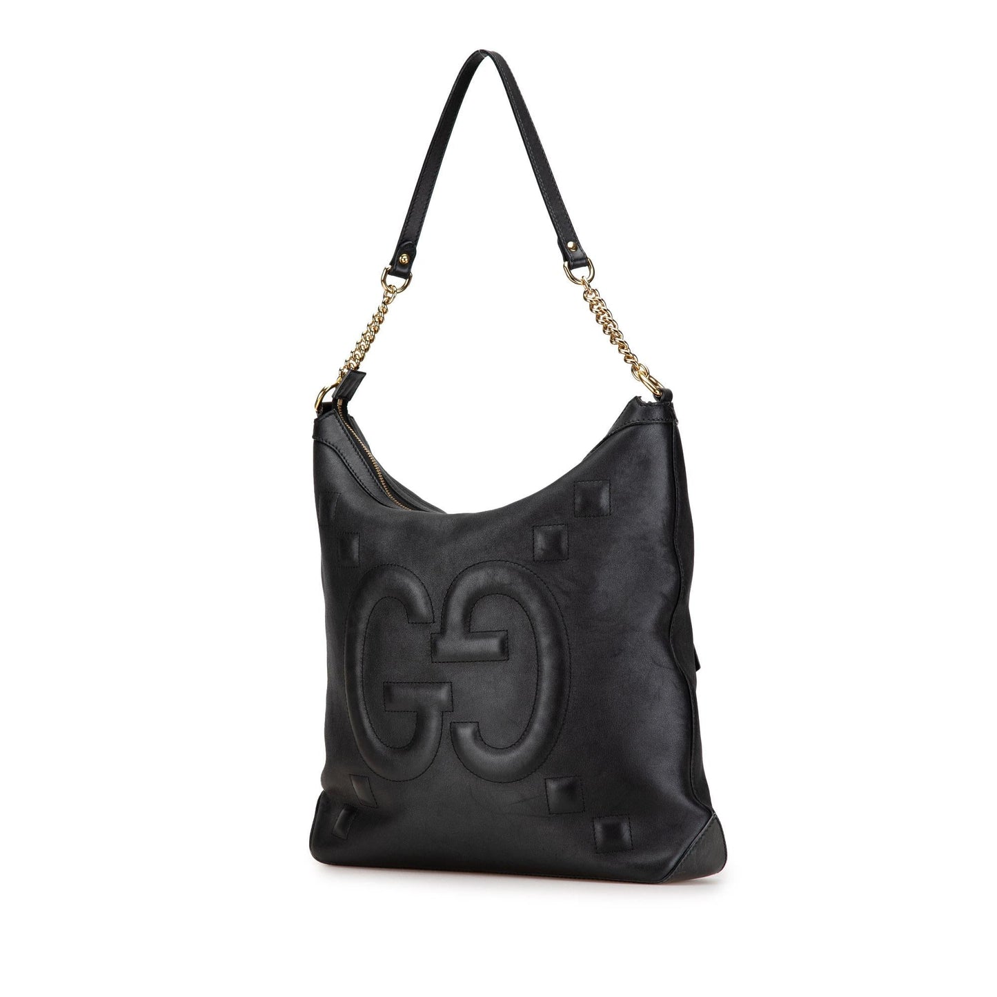 Gucci GG Apollo Calf Calfskin Black Shoulder Bag