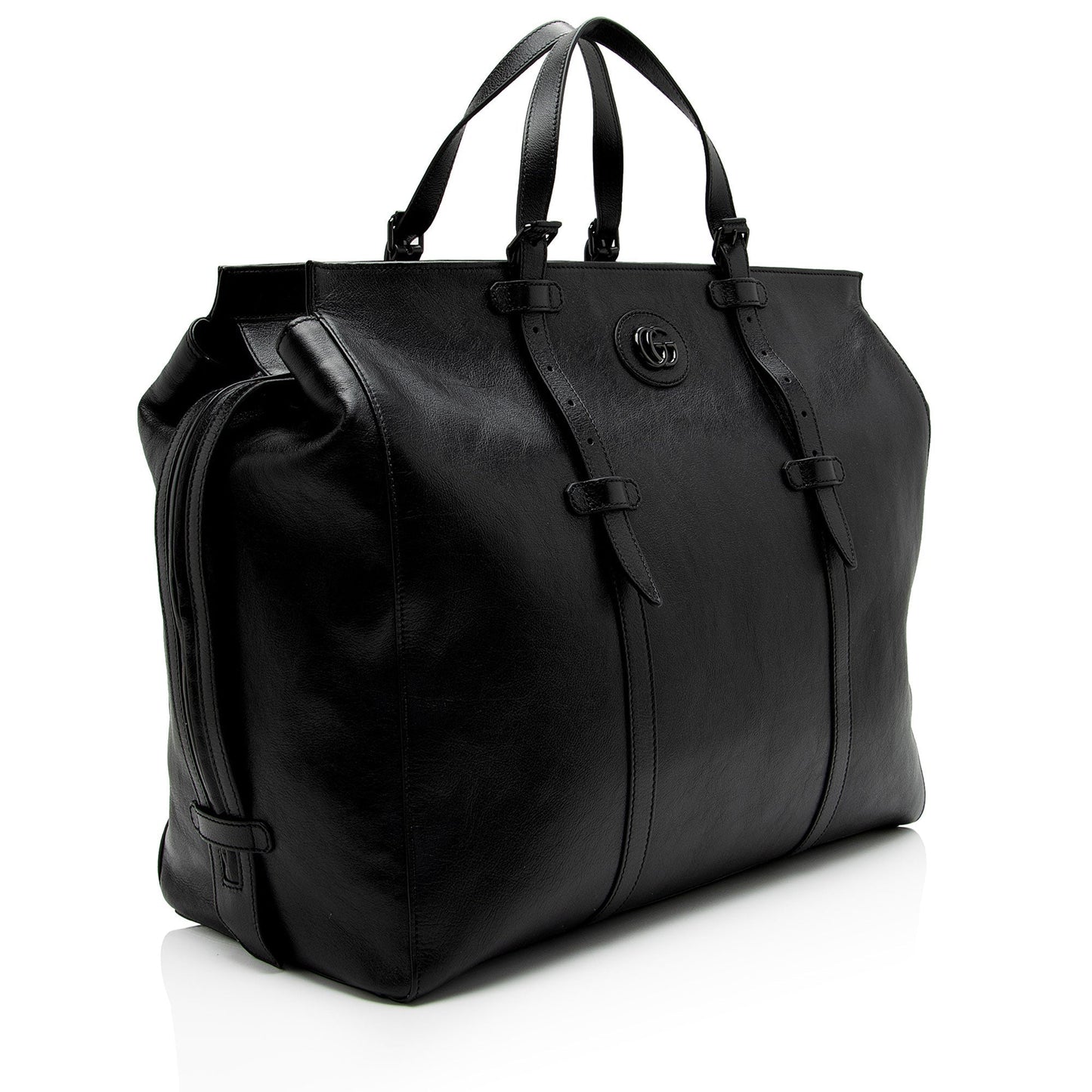 Gucci GG Marmont Monochrome SHF-sBw4Ey Calfskin Black Large Tote Bag
