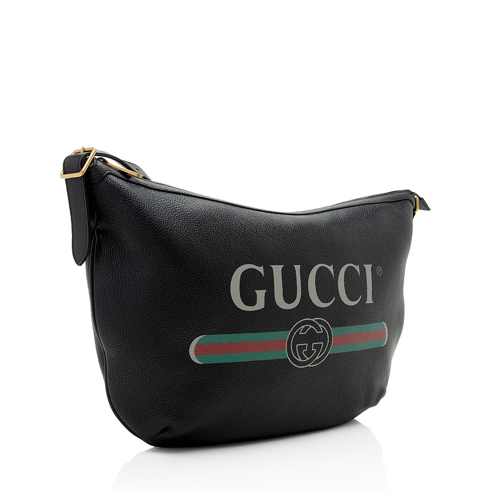 Gucci Half Moon SHF Calfskin Black Shoulder Bag