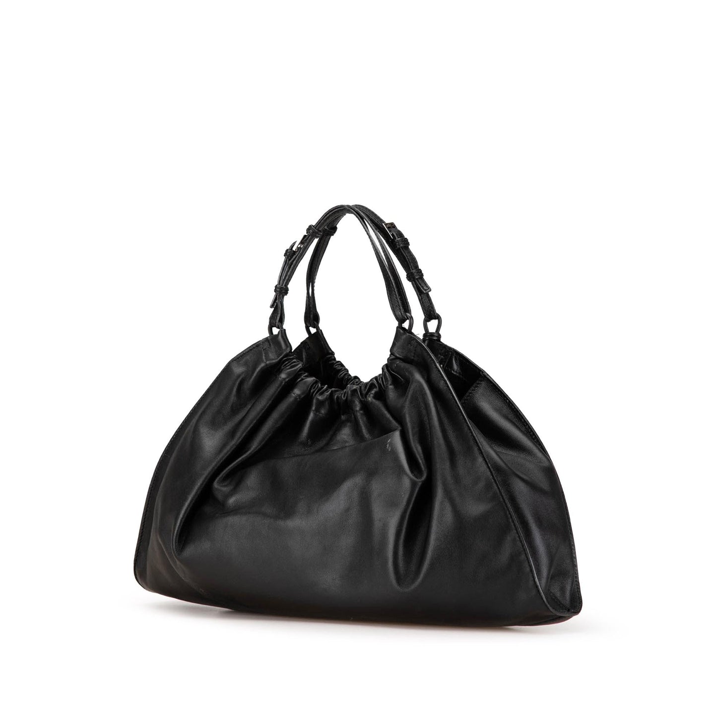 Gucci SHG-Jgu6sm Calf Calfskin Black Satchel Bag