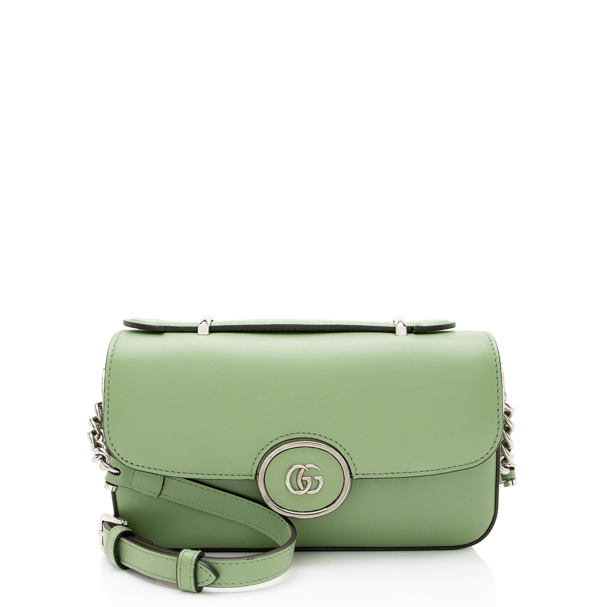 Gucci Petite GG Calfskin Green Mini Crossbody Bag