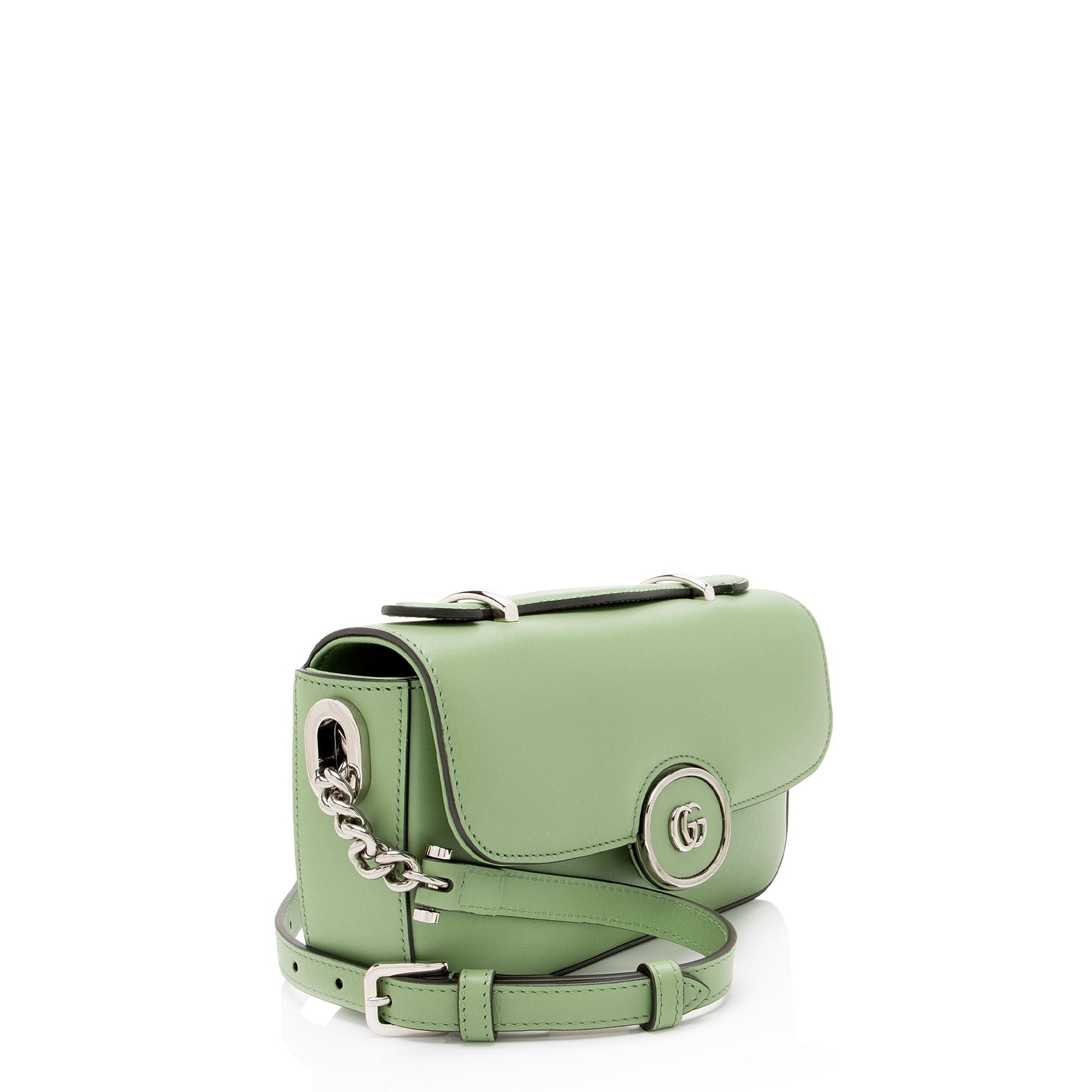 Gucci Petite GG Calfskin Green Mini Crossbody Bag