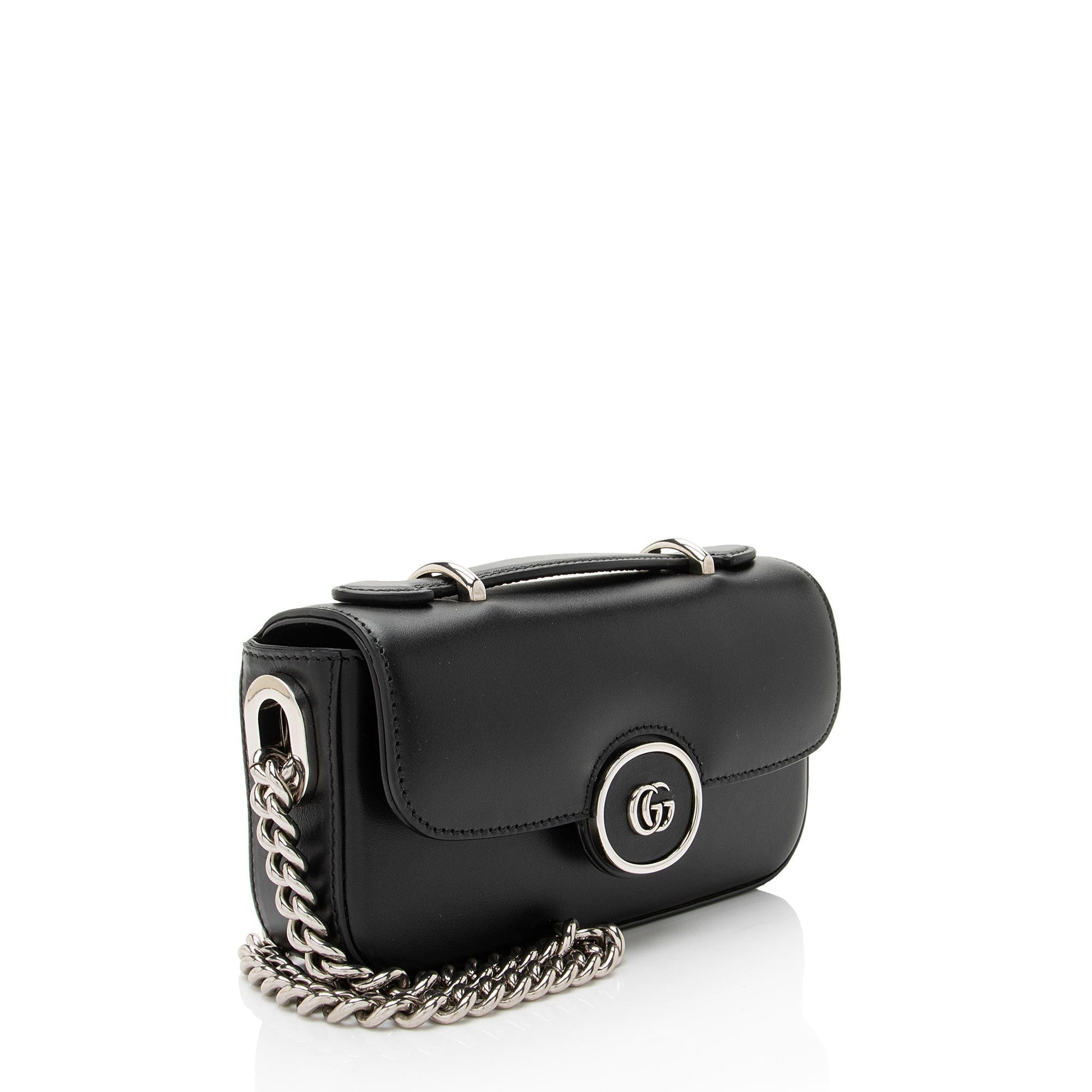 Gucci Petite GG Calfskin Black Mini Shoulder Bag