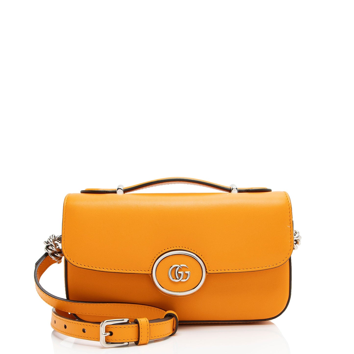 Gucci Petite GG Calfskin Orange Mini Crossbody Bag