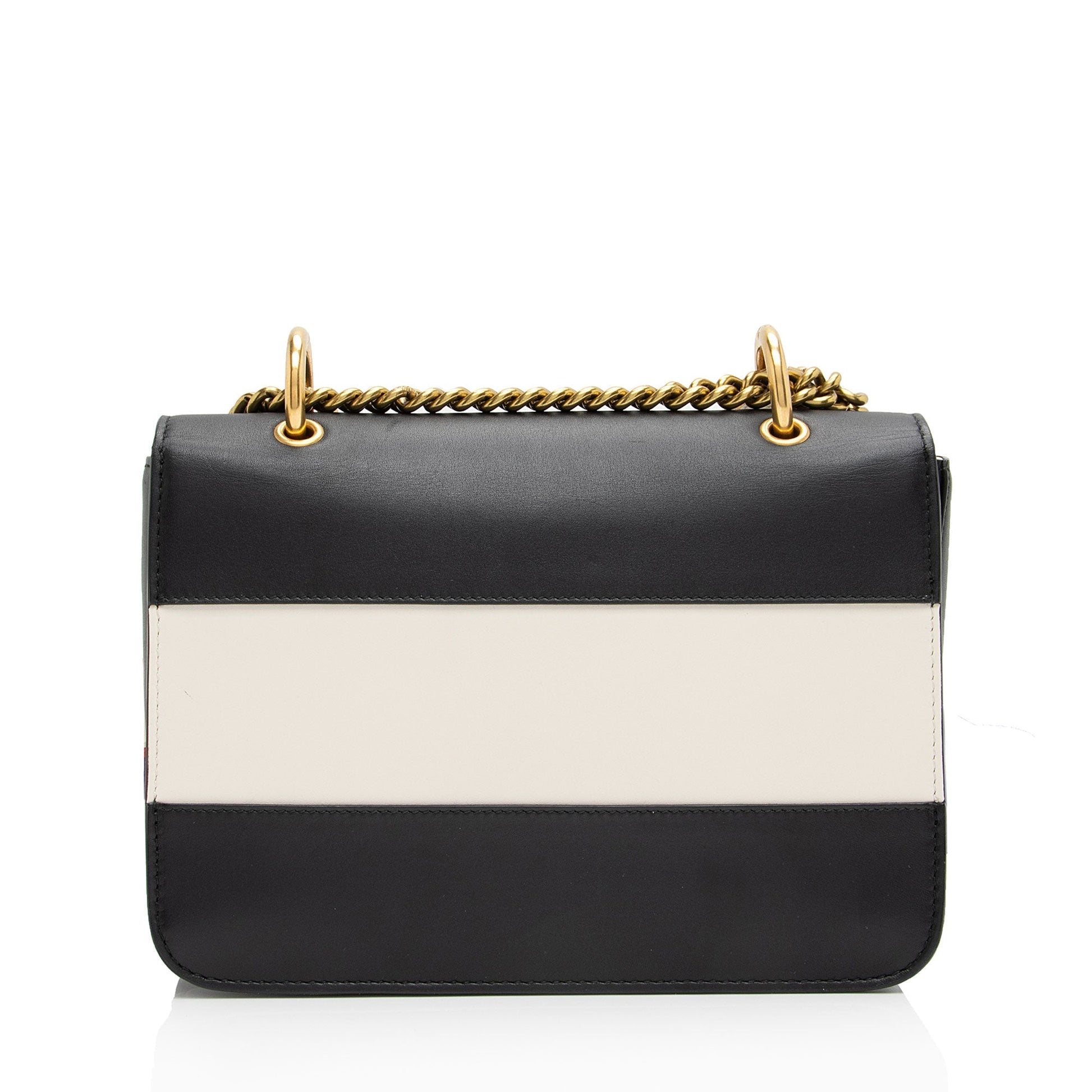 Gucci Queen Margaret SHF-P3GQPE Nylon Calfskin Black White Crossbody Bag