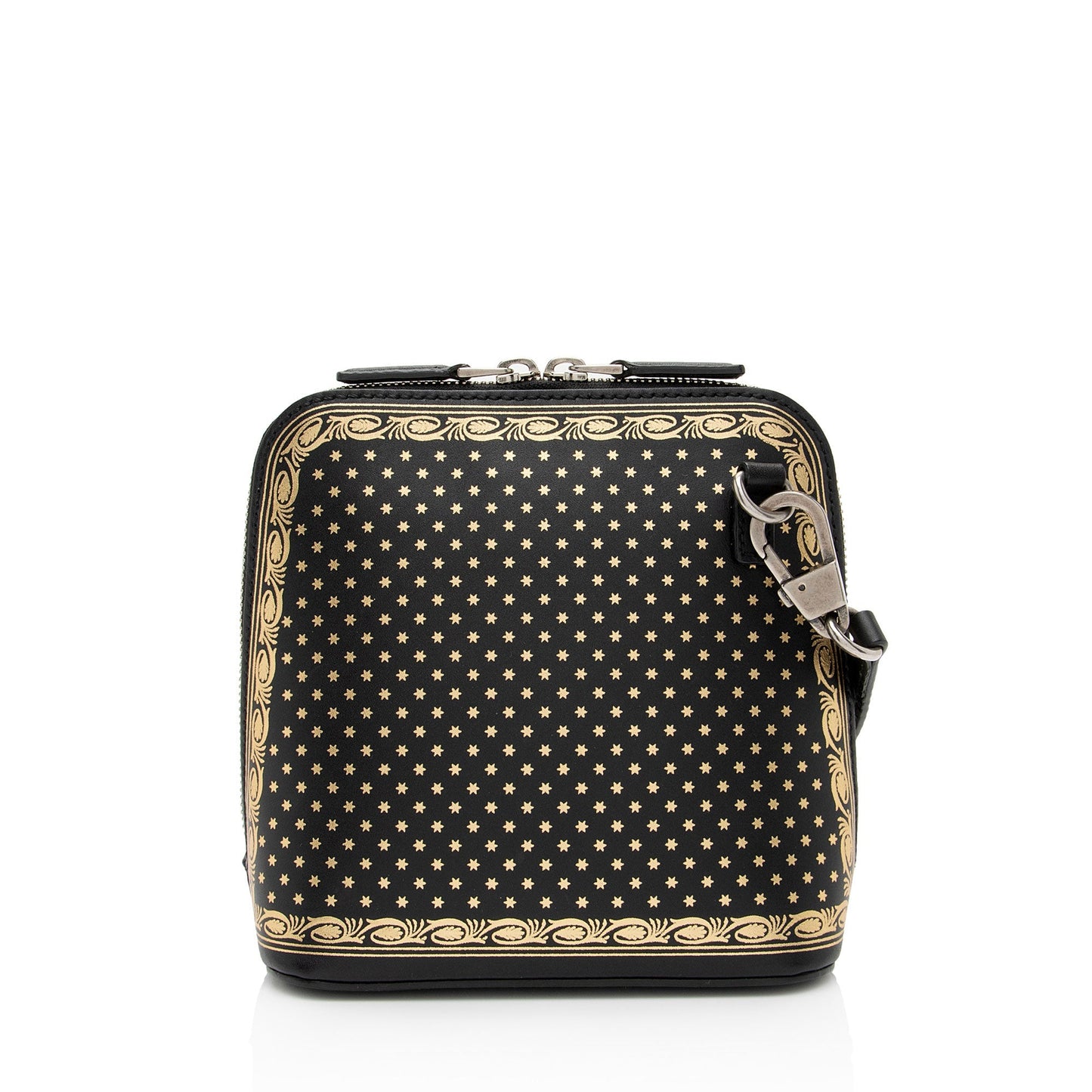 Gucci Star Print Guccy Calfskin Black Gold Mini Crossbody Bag