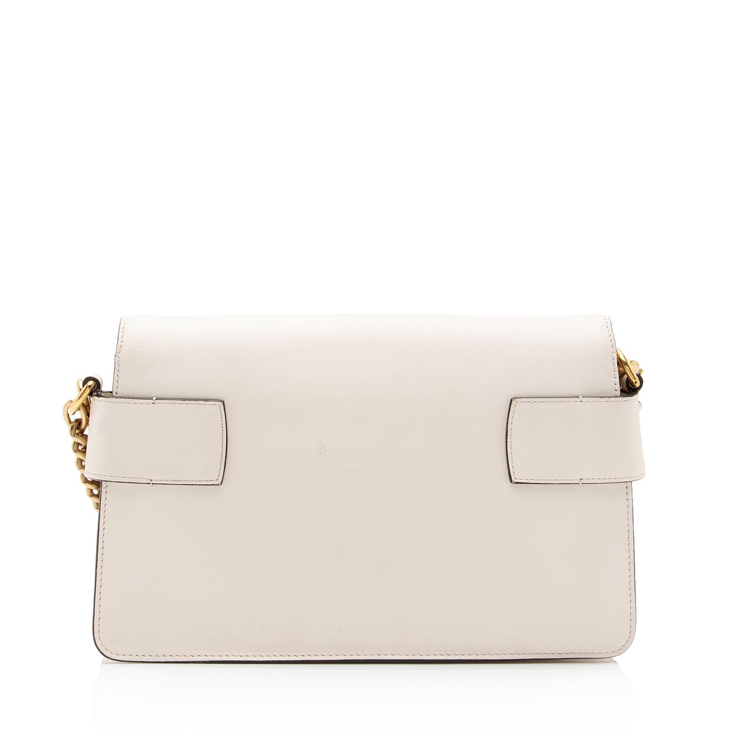 Gucci Tiger Broadway Nylon Calfskin White Mini Crossbody Bag