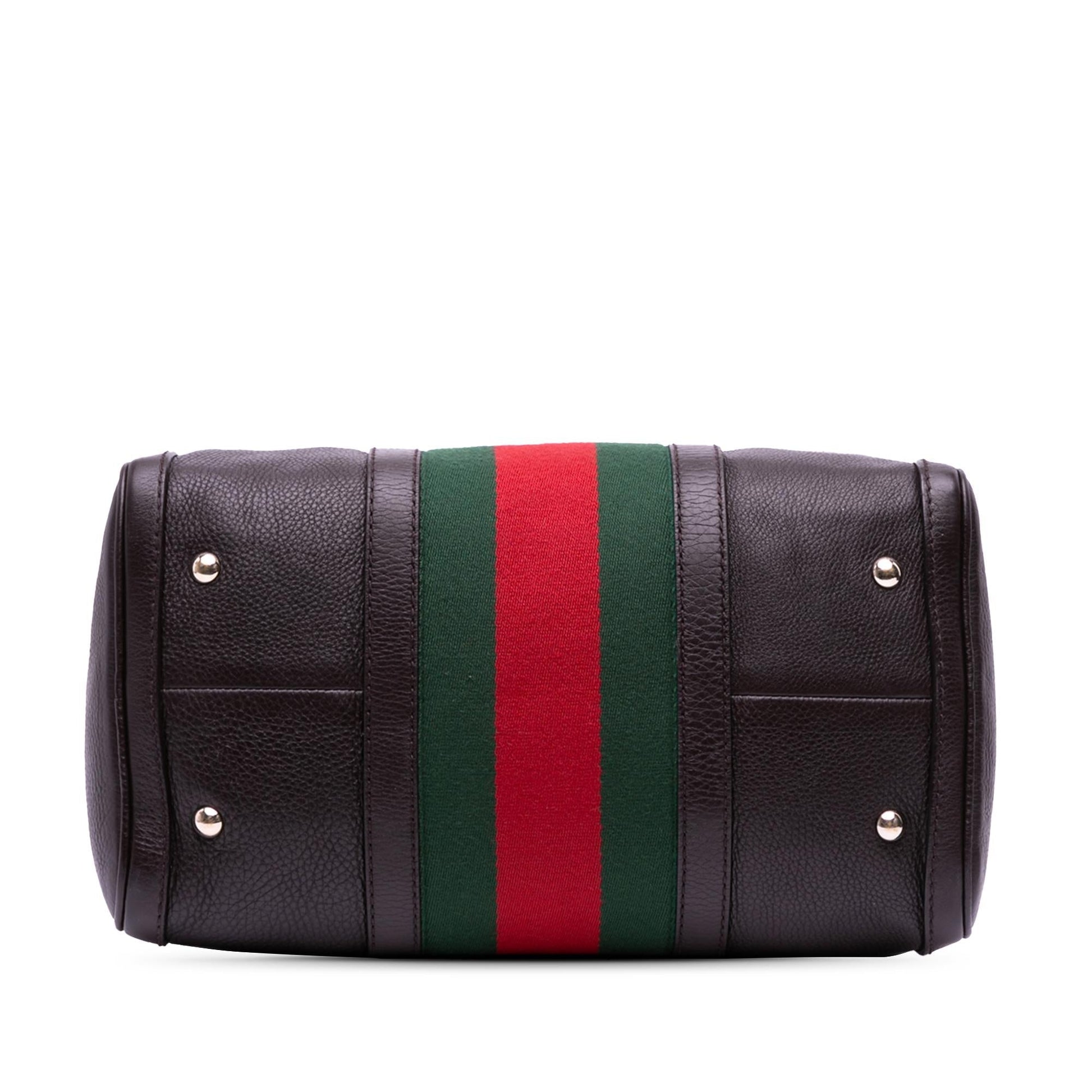 Gucci Web Joy Boston Calfskin Travel Bag