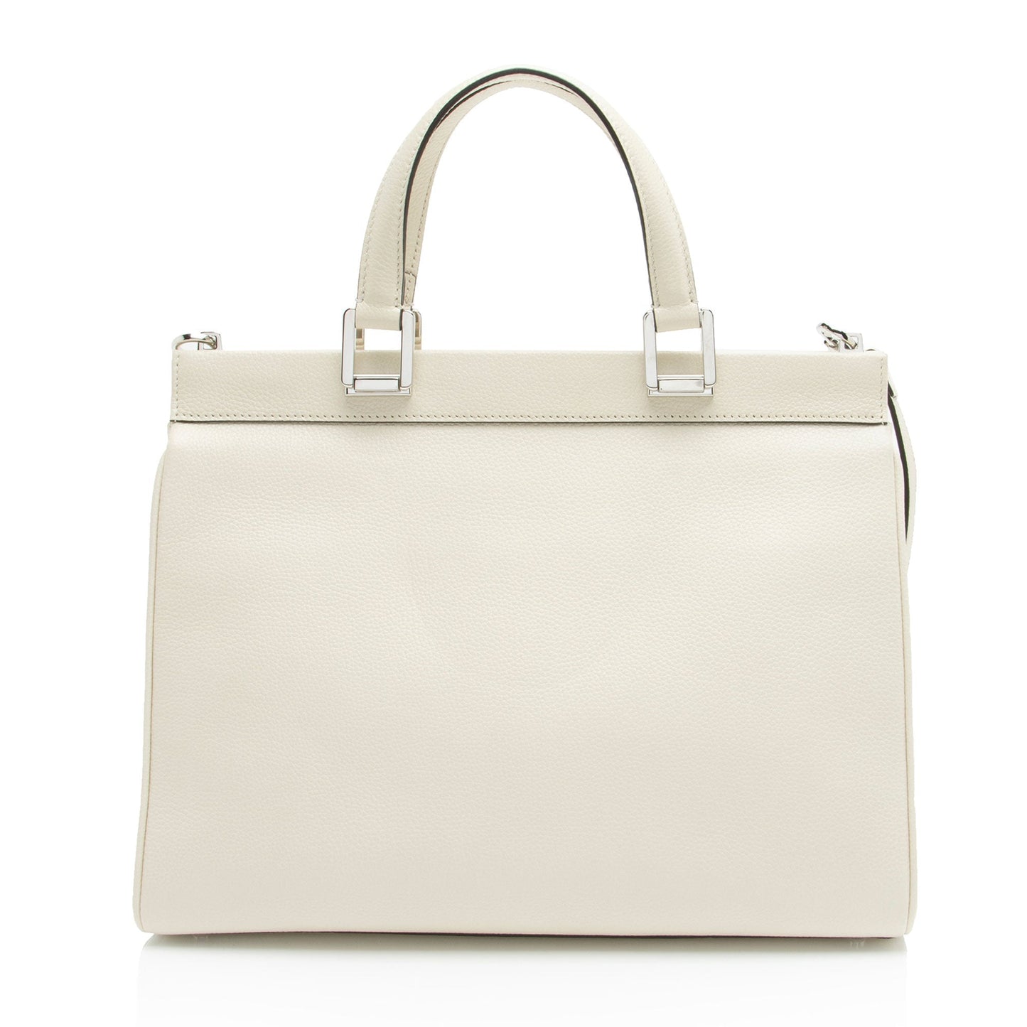 Gucci Zumi Leather Calfskin White Medium Tote Bag