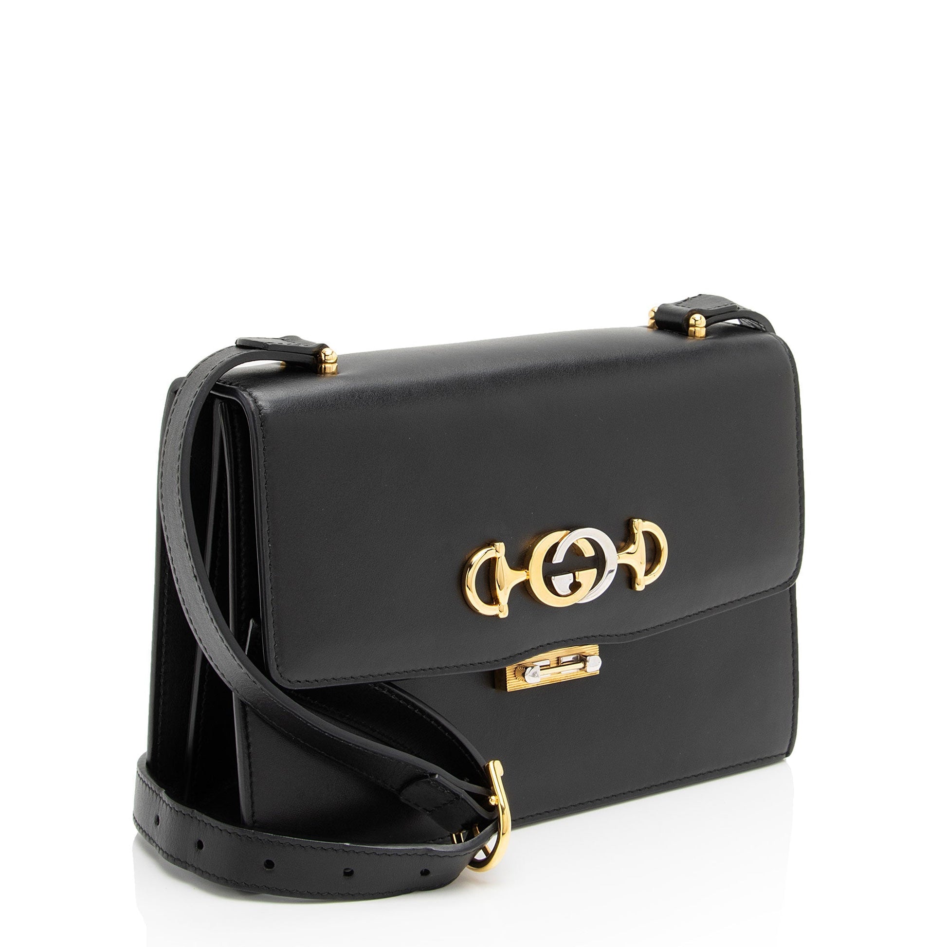Gucci Zumi SHF-kgDU9j Calfskin Black Small Crossbody Bag