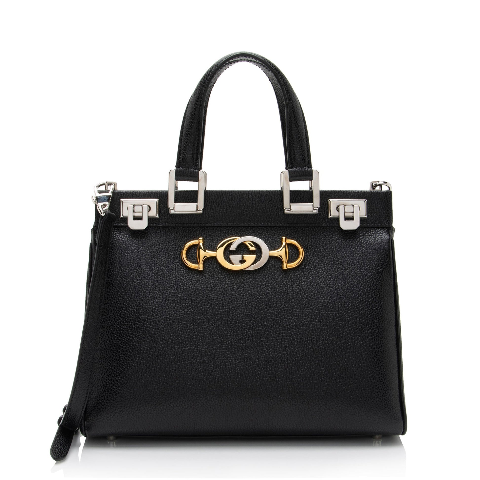 Gucci Zumi SHF-okbitp Calfskin Black Small Tote Bag