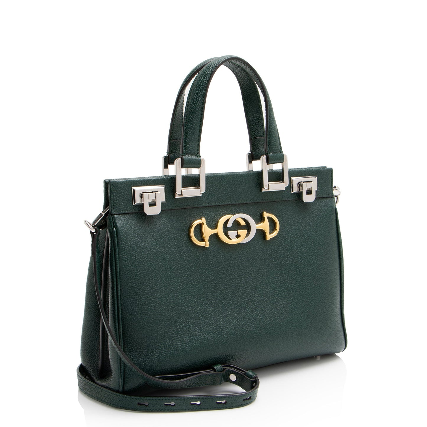 Gucci Zumi Calfskin Green Small Tote Bag