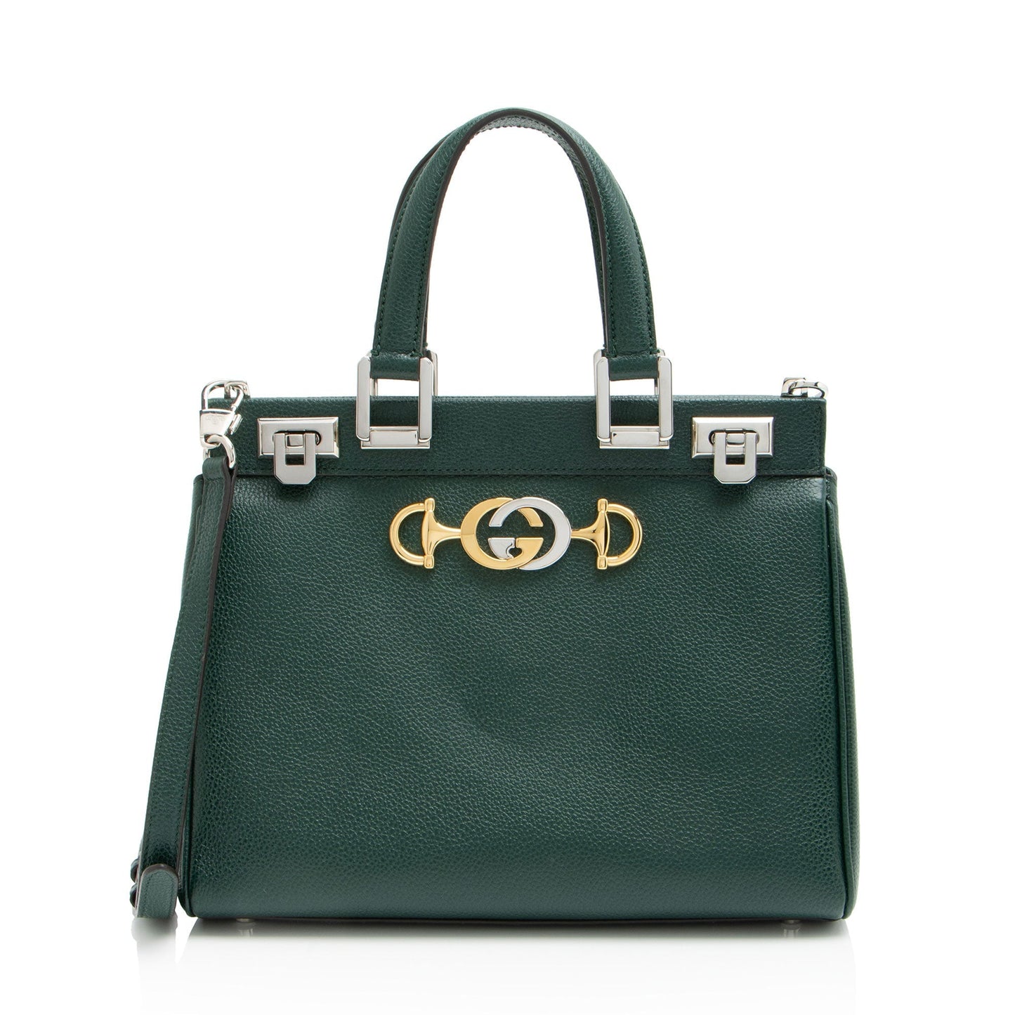 Gucci Zumi Calfskin Green Small Tote Bag Tote 1
