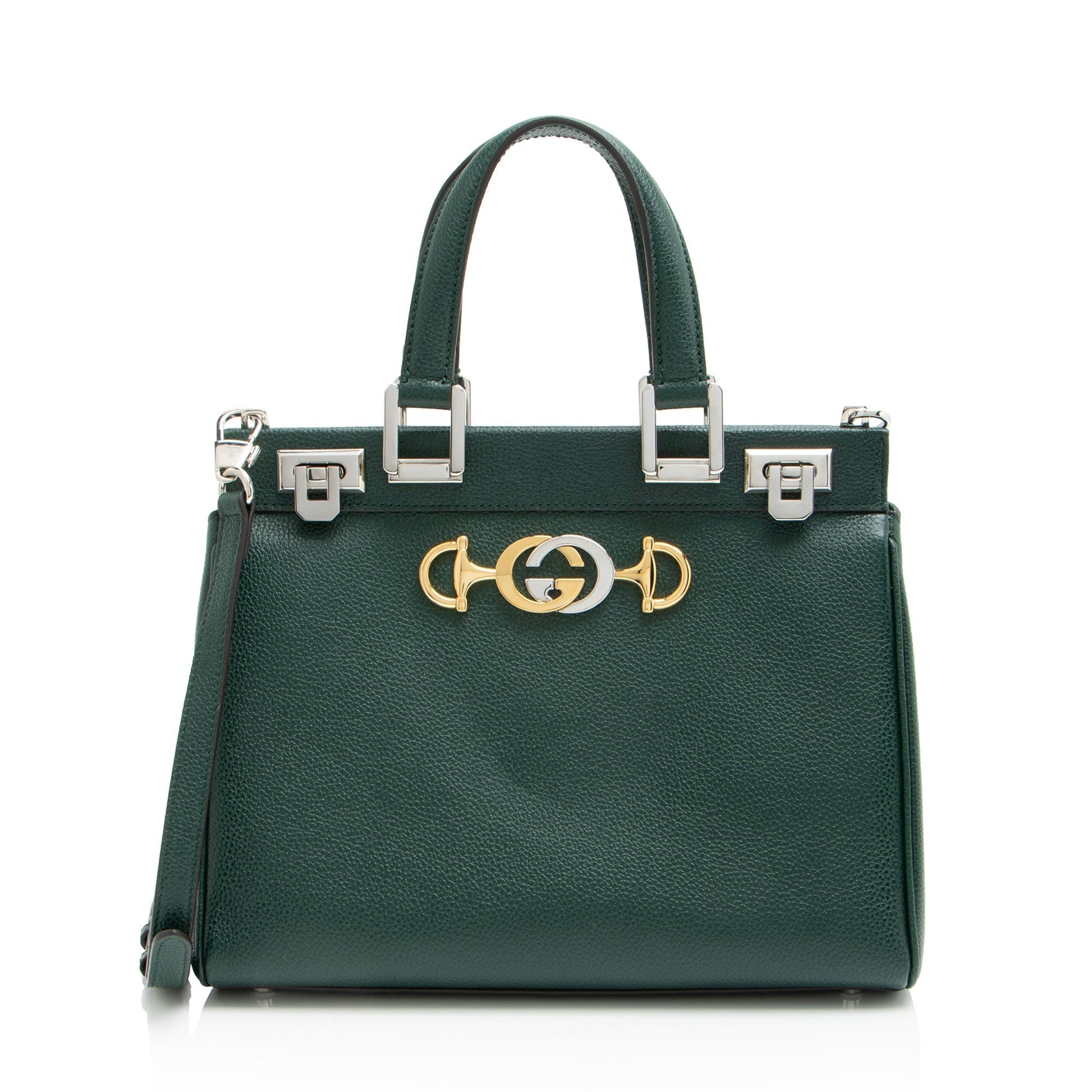 Gucci Zumi Calfskin Green Small Tote Bag Tote 1