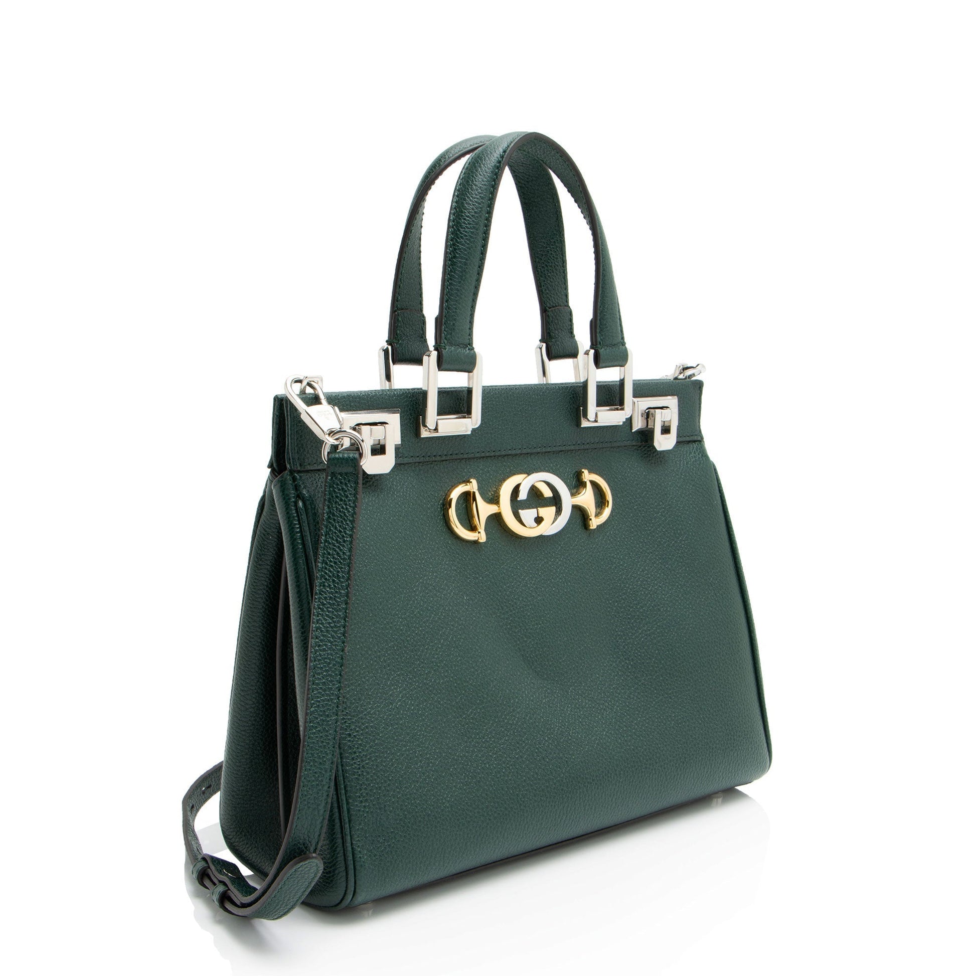 Gucci Zumi Calfskin Green Small Tote Bag Tote 1