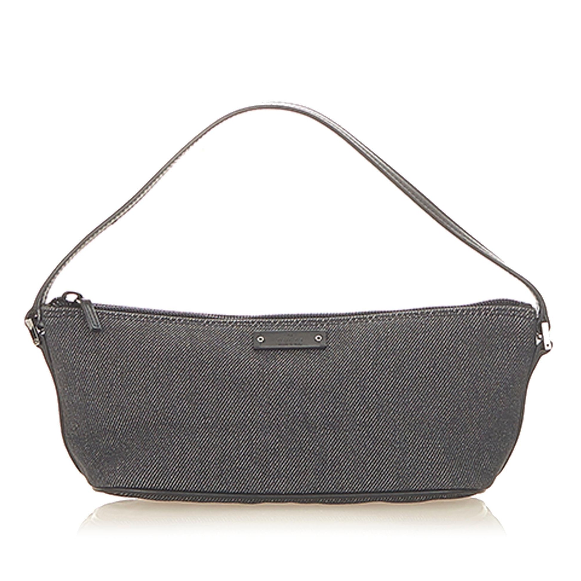 Gucci Boat SHG Canvas Black Handbag 5