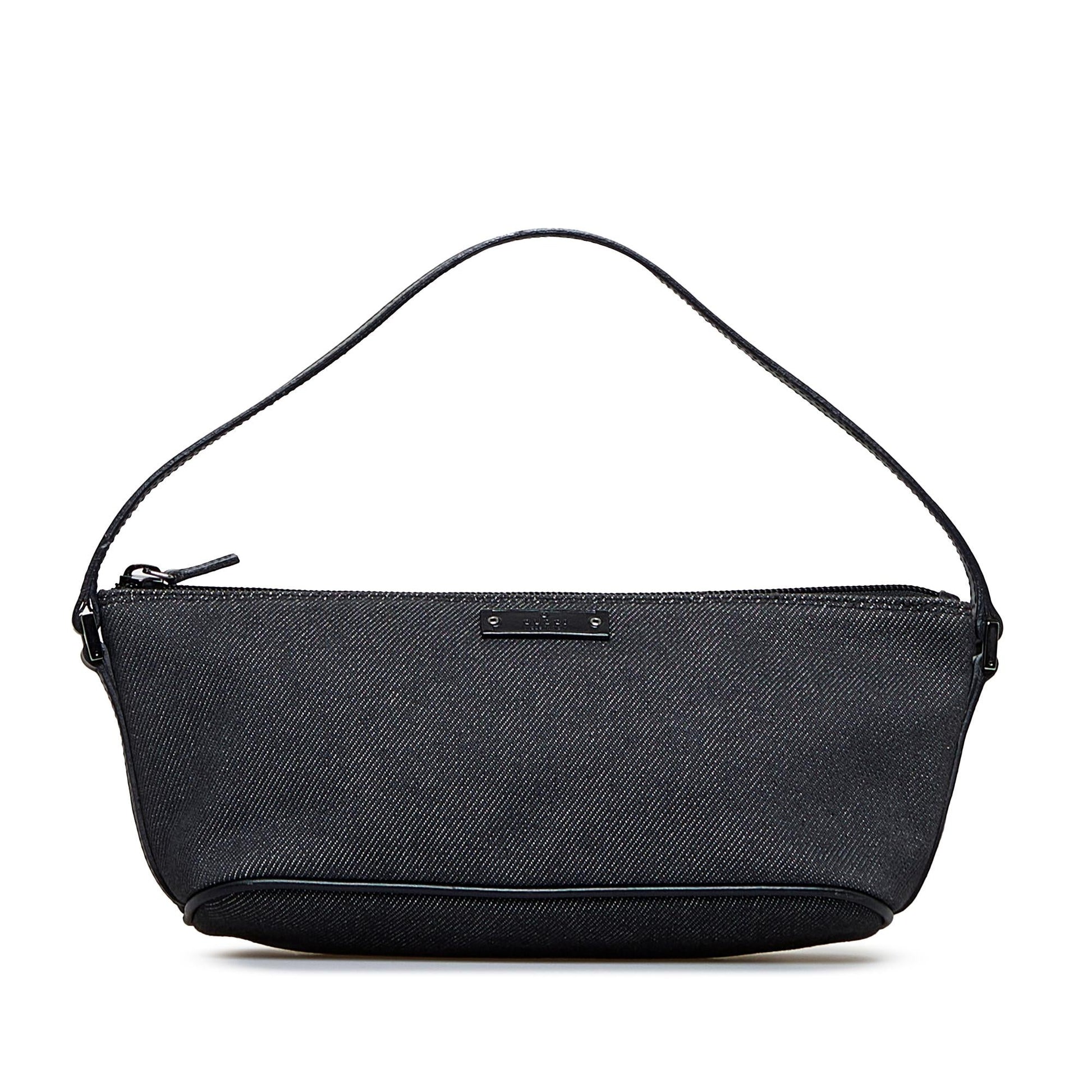 Gucci Boat SHG-qmcUYa Canvas Black Handbag