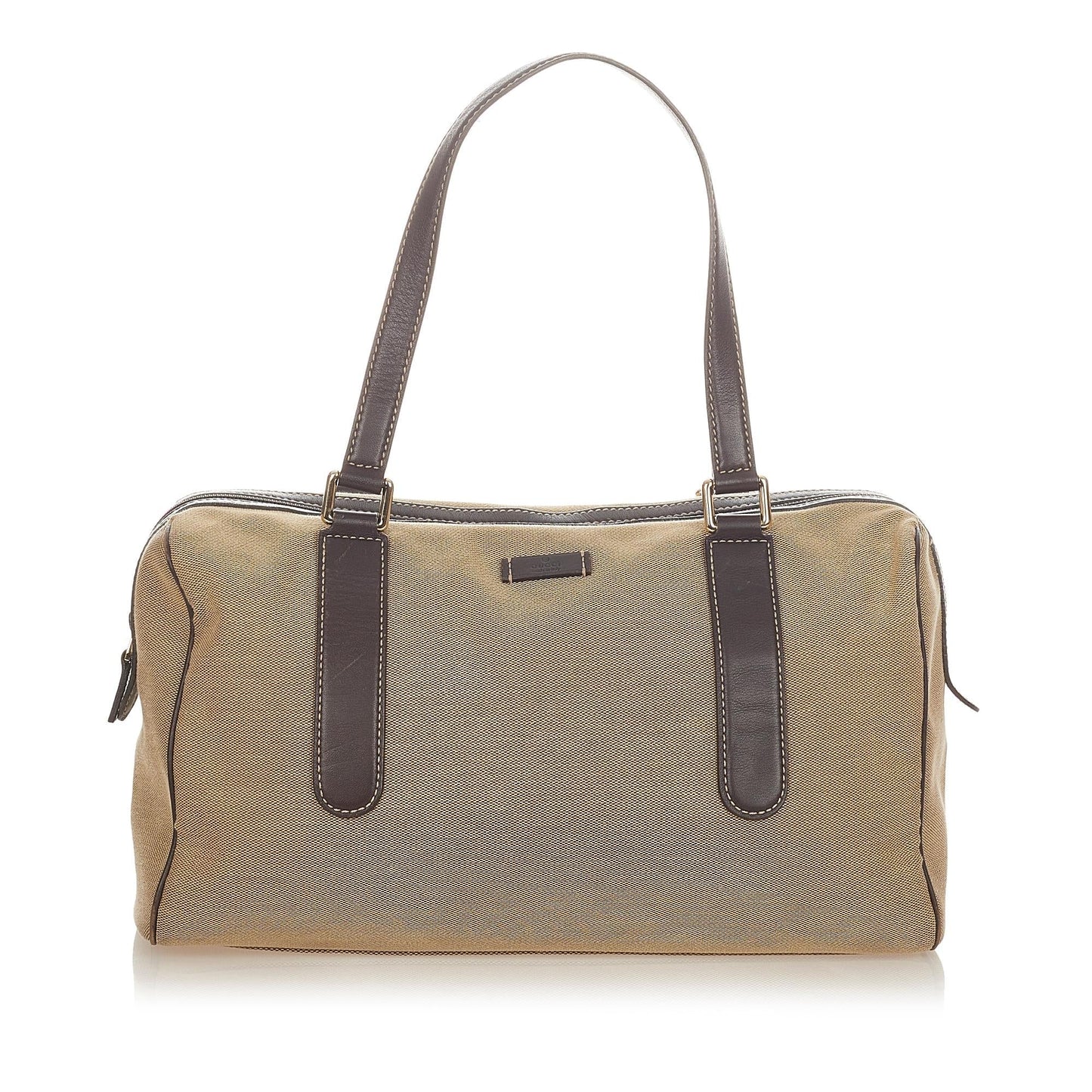 Gucci Boston SHG Canvas Brown Satchel Bag 3