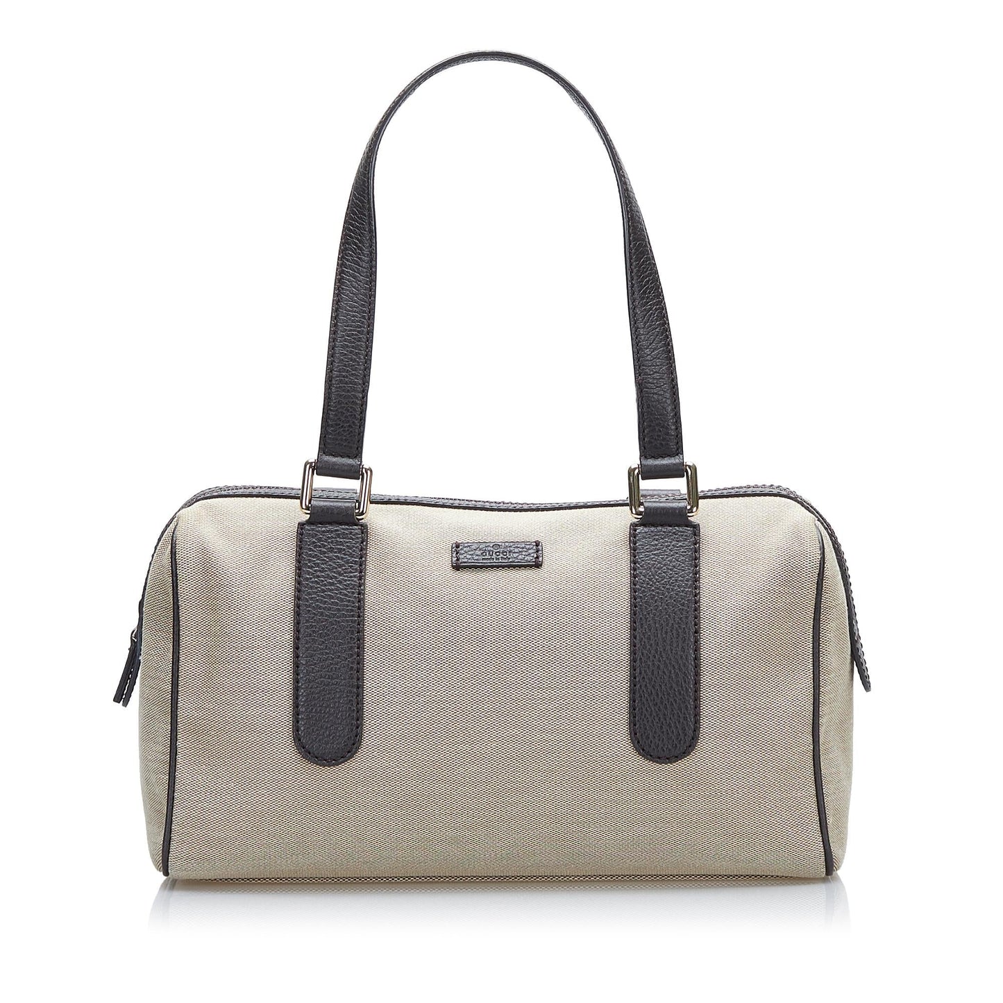 Gucci Boston SHG Canvas Brown Satchel Bag