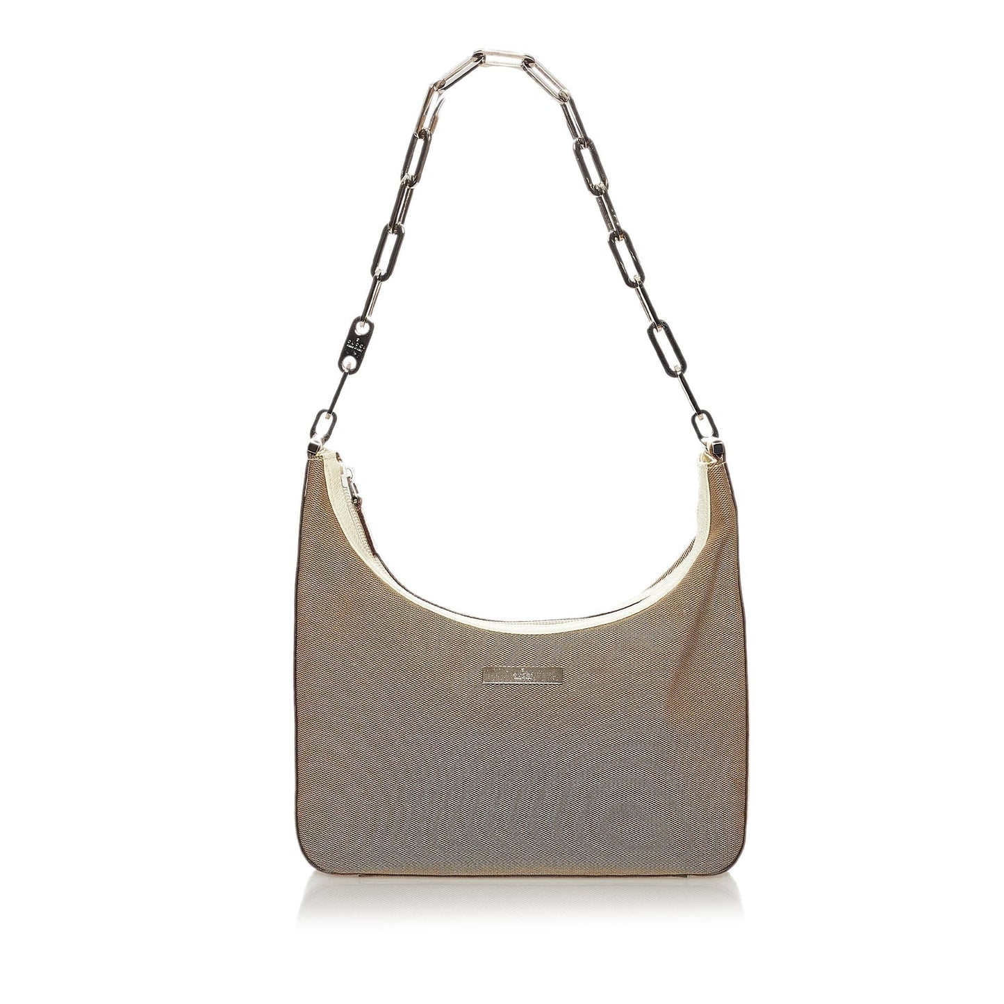 Gucci SHG Canvas Brown Chain Shoulder Bag