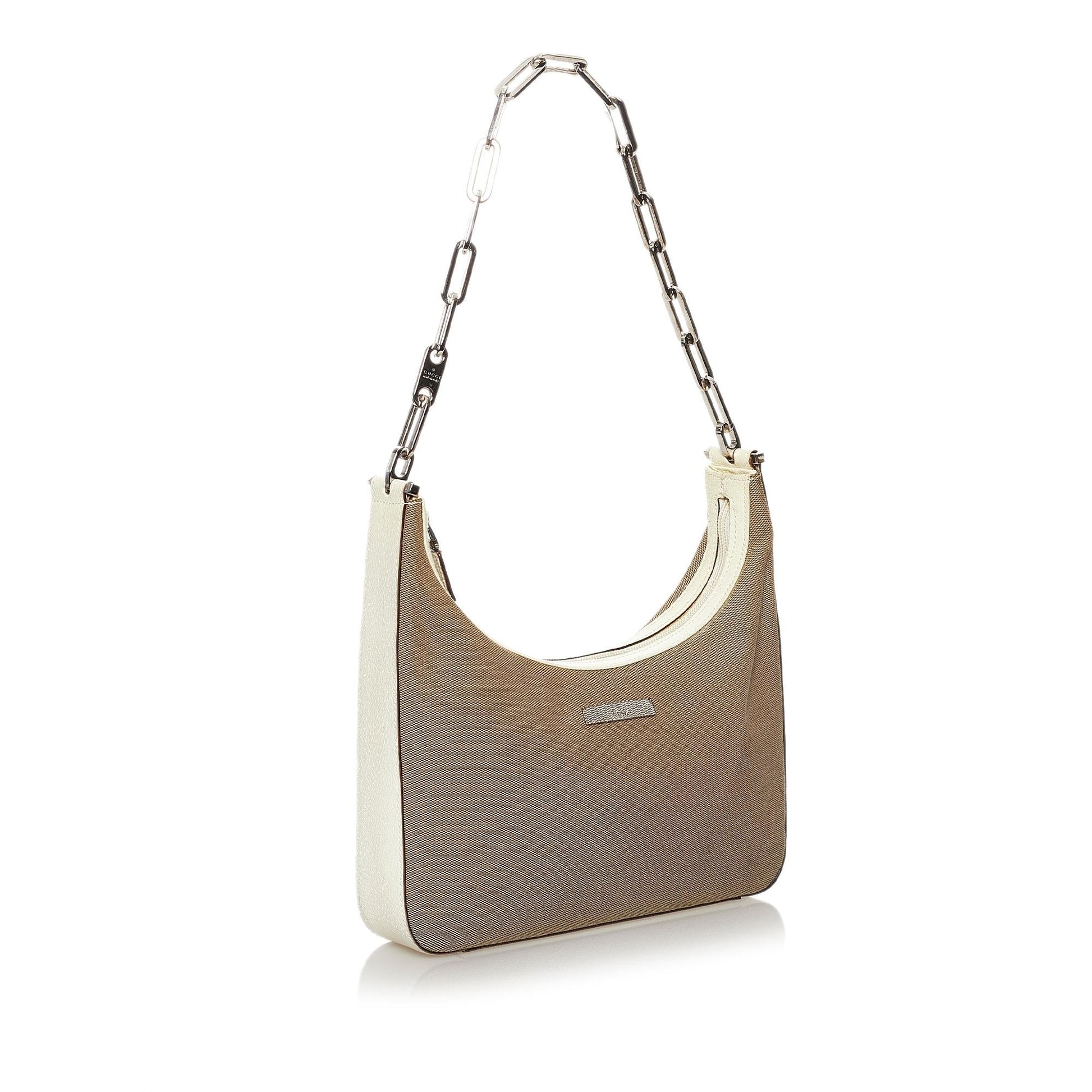 Gucci SHG Canvas Brown Chain Shoulder Bag