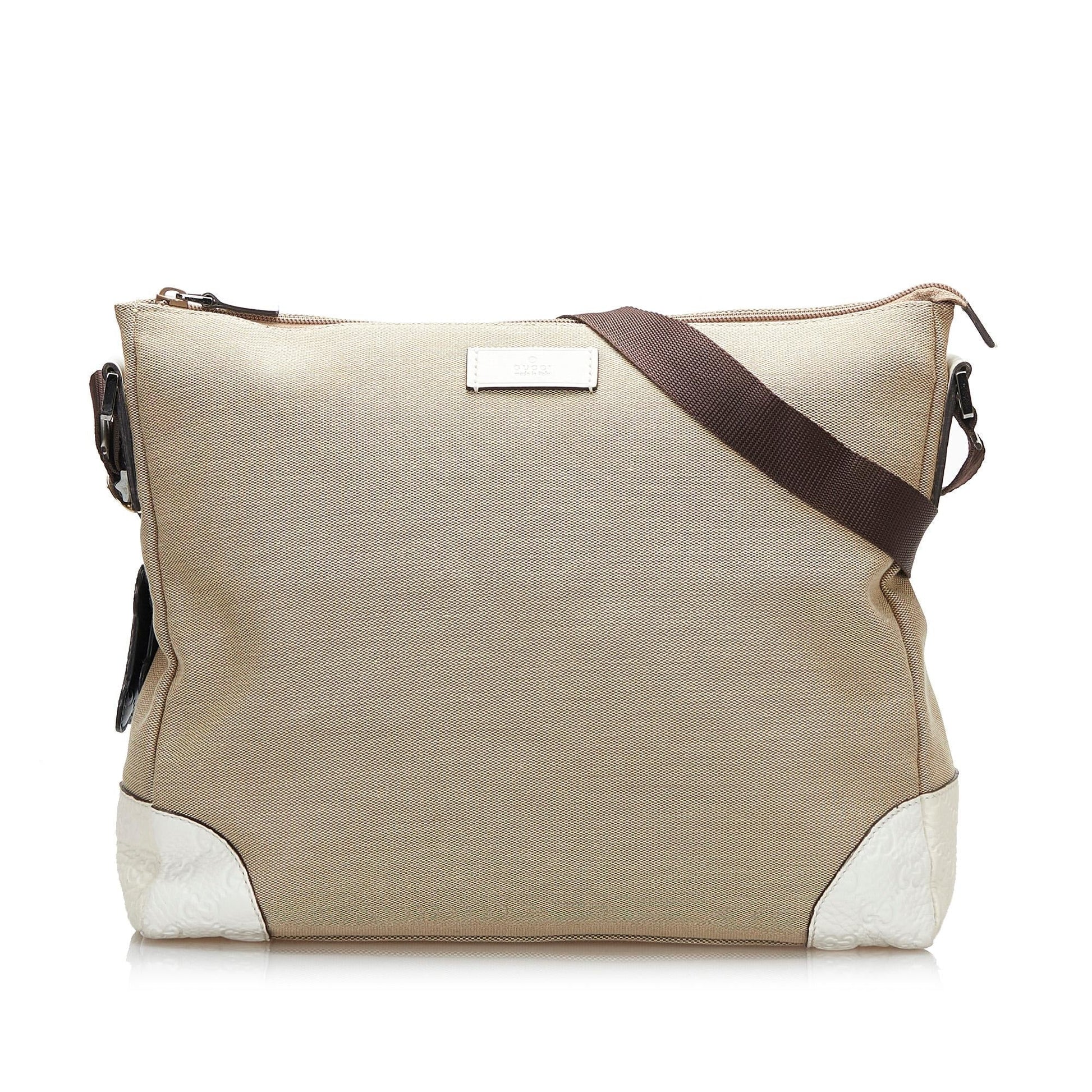 Gucci SHG-LK1XzZ Canvas Brown Crossbody Bag