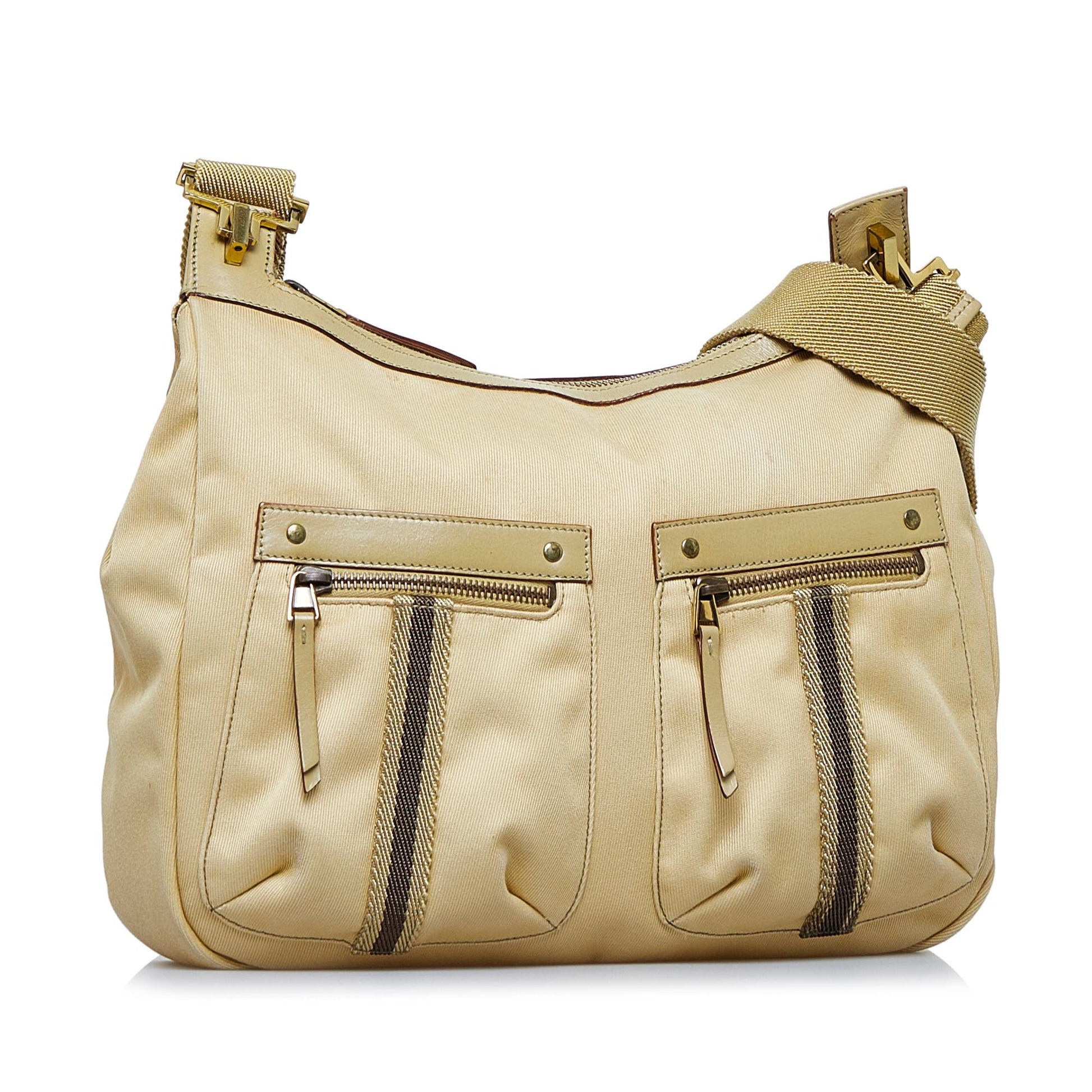 Gucci SHG-6N1pzD Canvas Brown Crossbody Bag