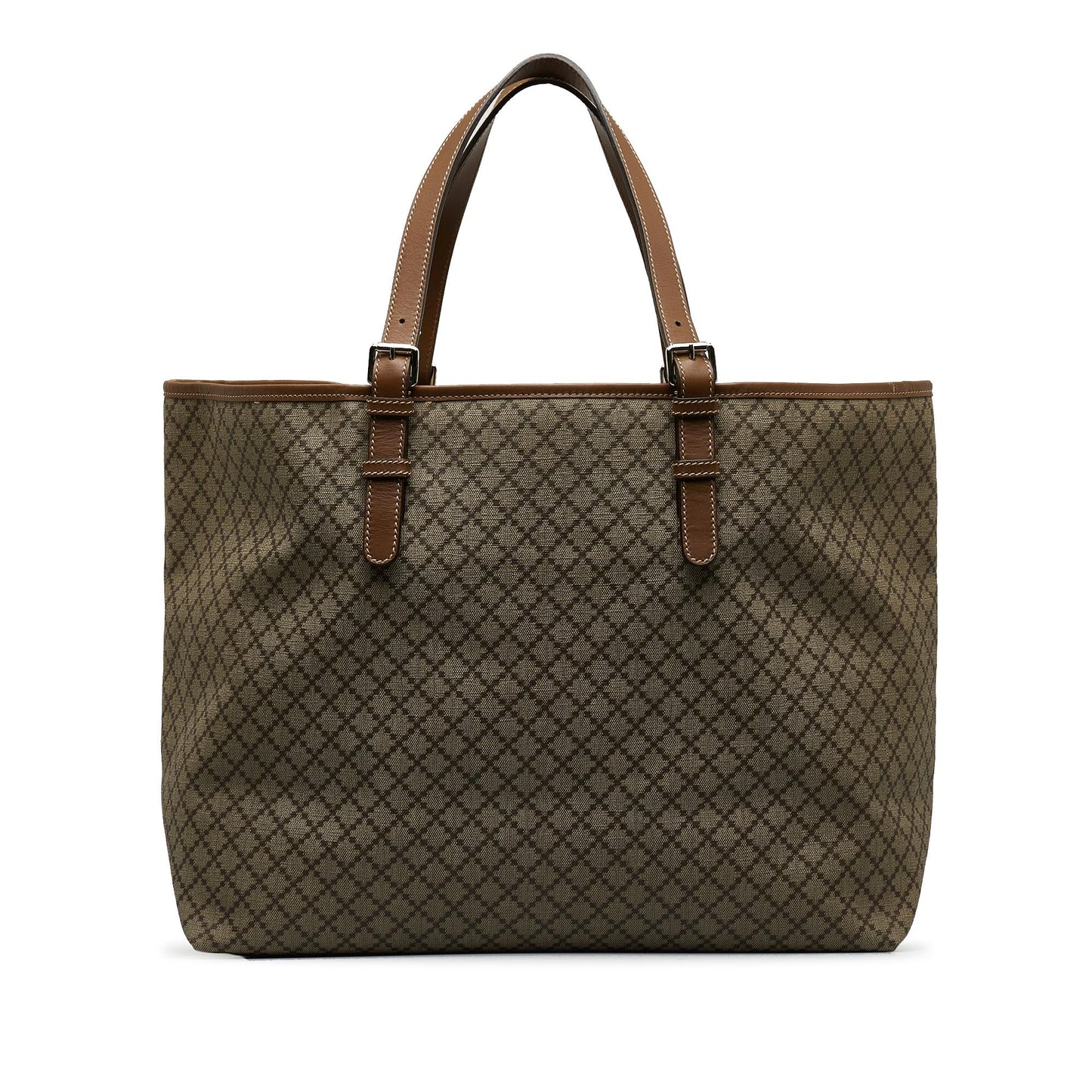 Gucci Diamante SHG-GAcx74 Canvas Calf Brown Tote Bag