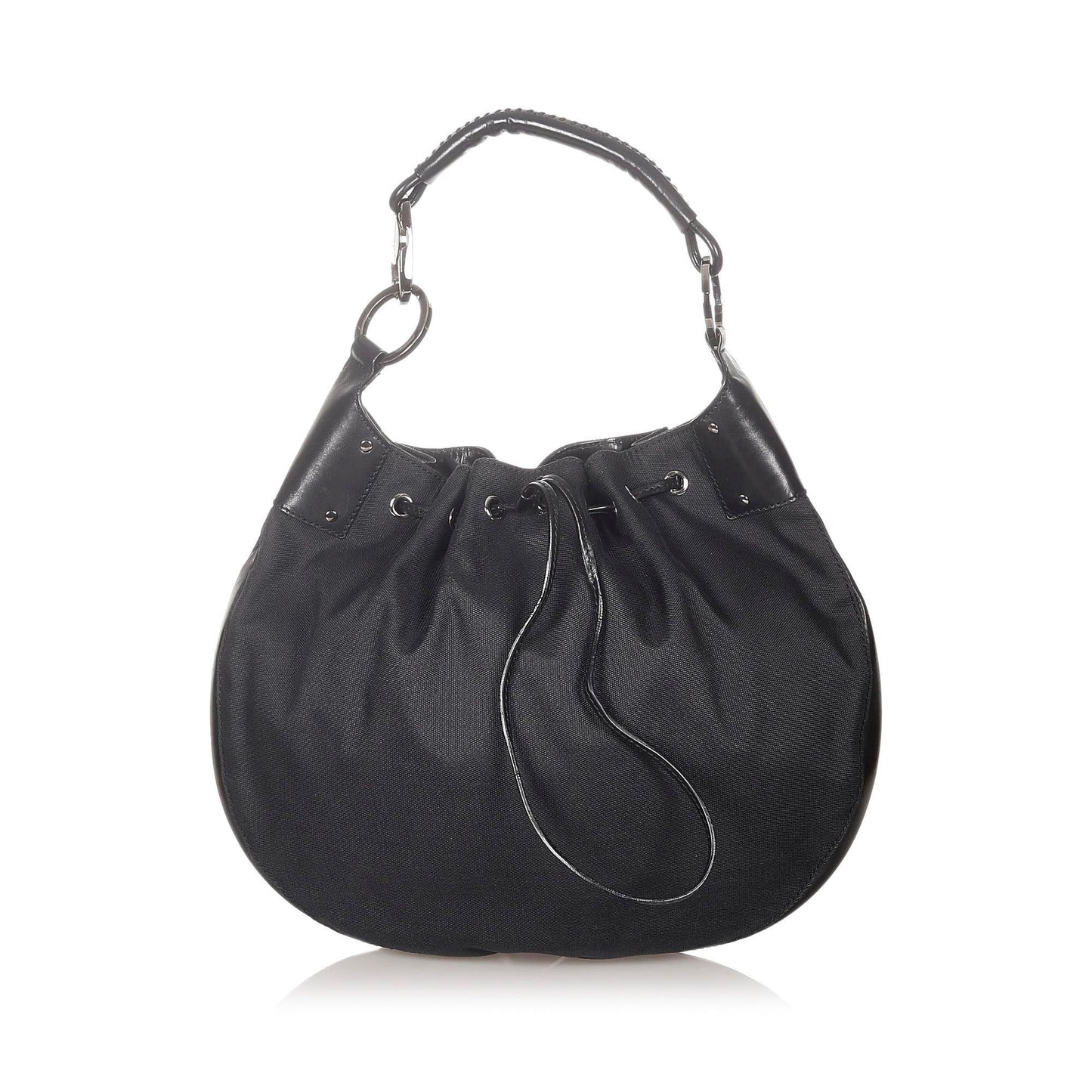 Gucci Drawstring SHG Canvas Black Jewelry