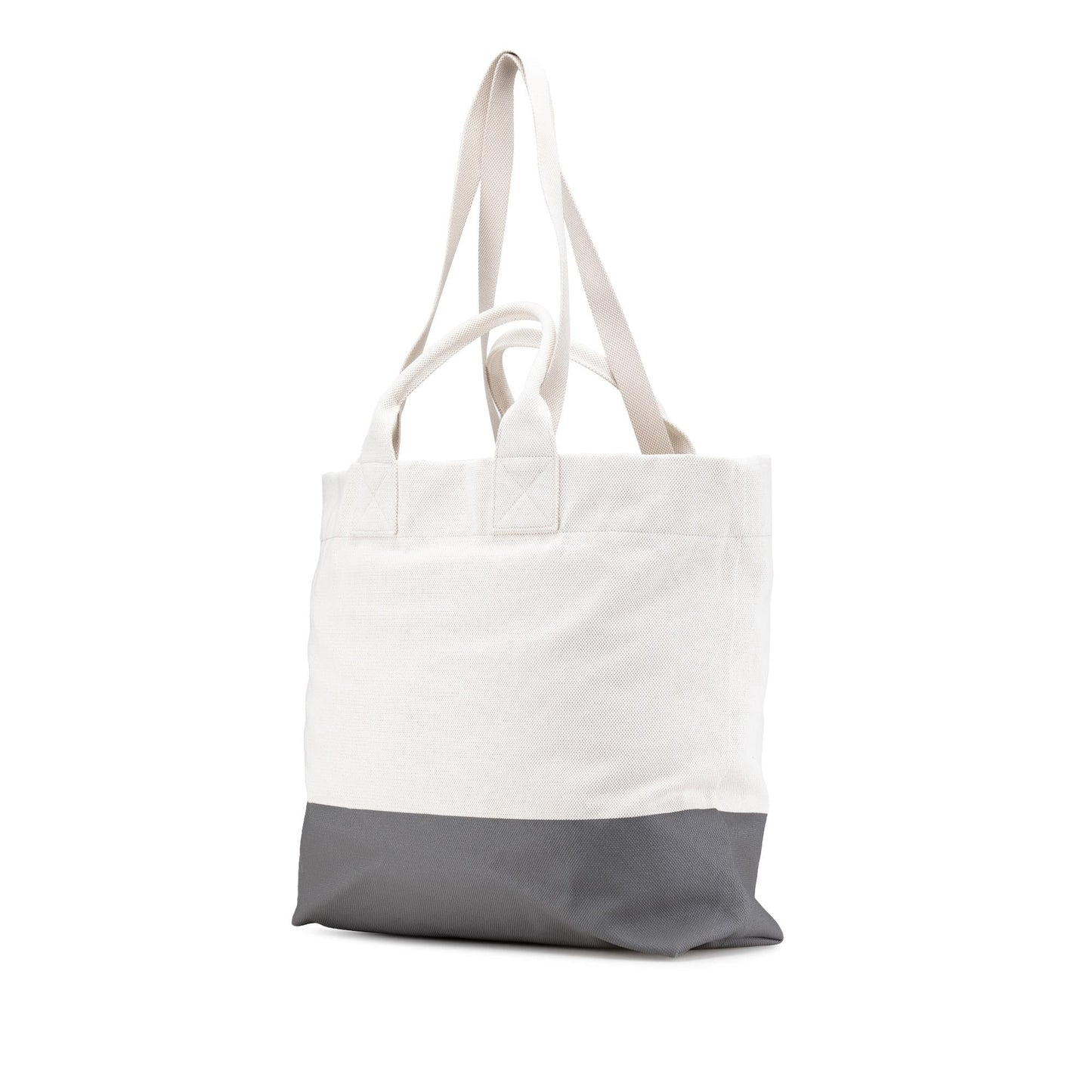 Gucci Embossed Canvas White Grey Logo Tote Bag Tote 1