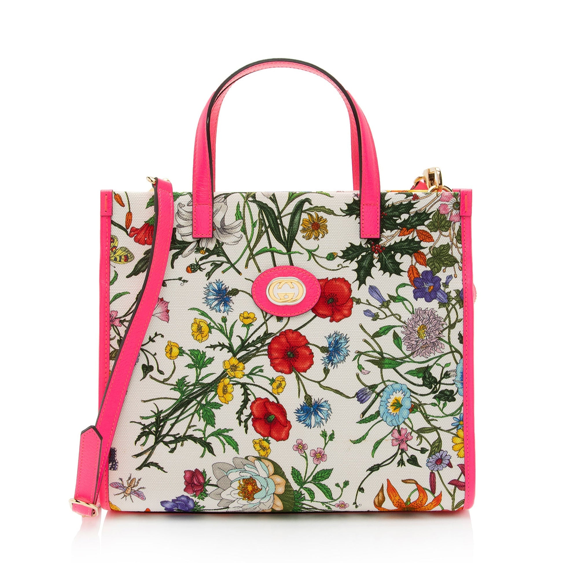 Gucci Flora Canvas Medium Tote Bag